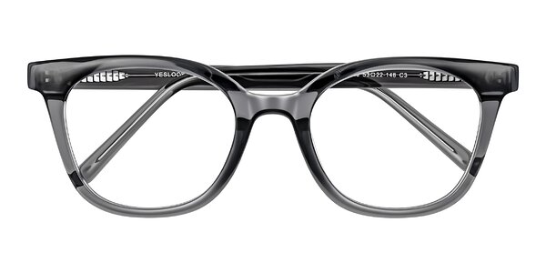 Front of Jeromme in Translucent Gray