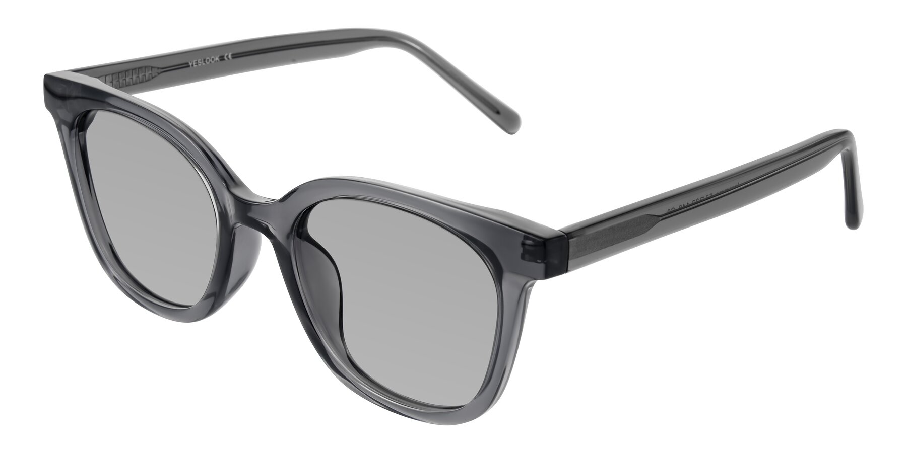 Angle of Jeromme in Translucent Gray with Light Gray Tinted Lenses