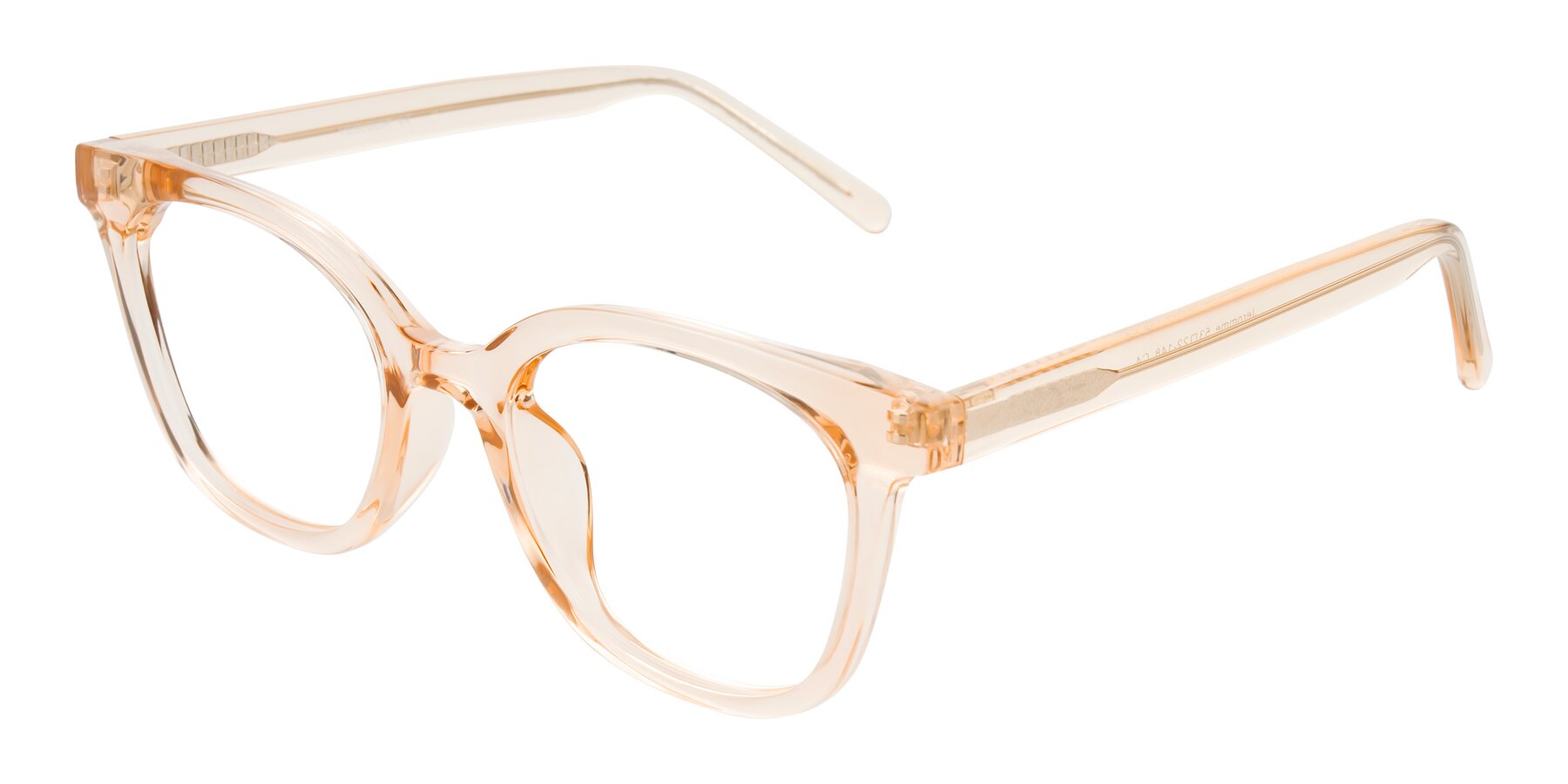 Angle of Jeromme in Champagne with Clear Eyeglass Lenses