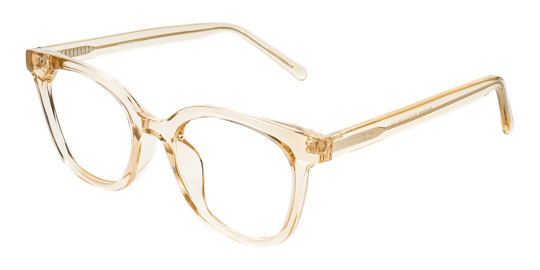 Angle of Jeromme in Champagne with Clear Eyeglass Lenses