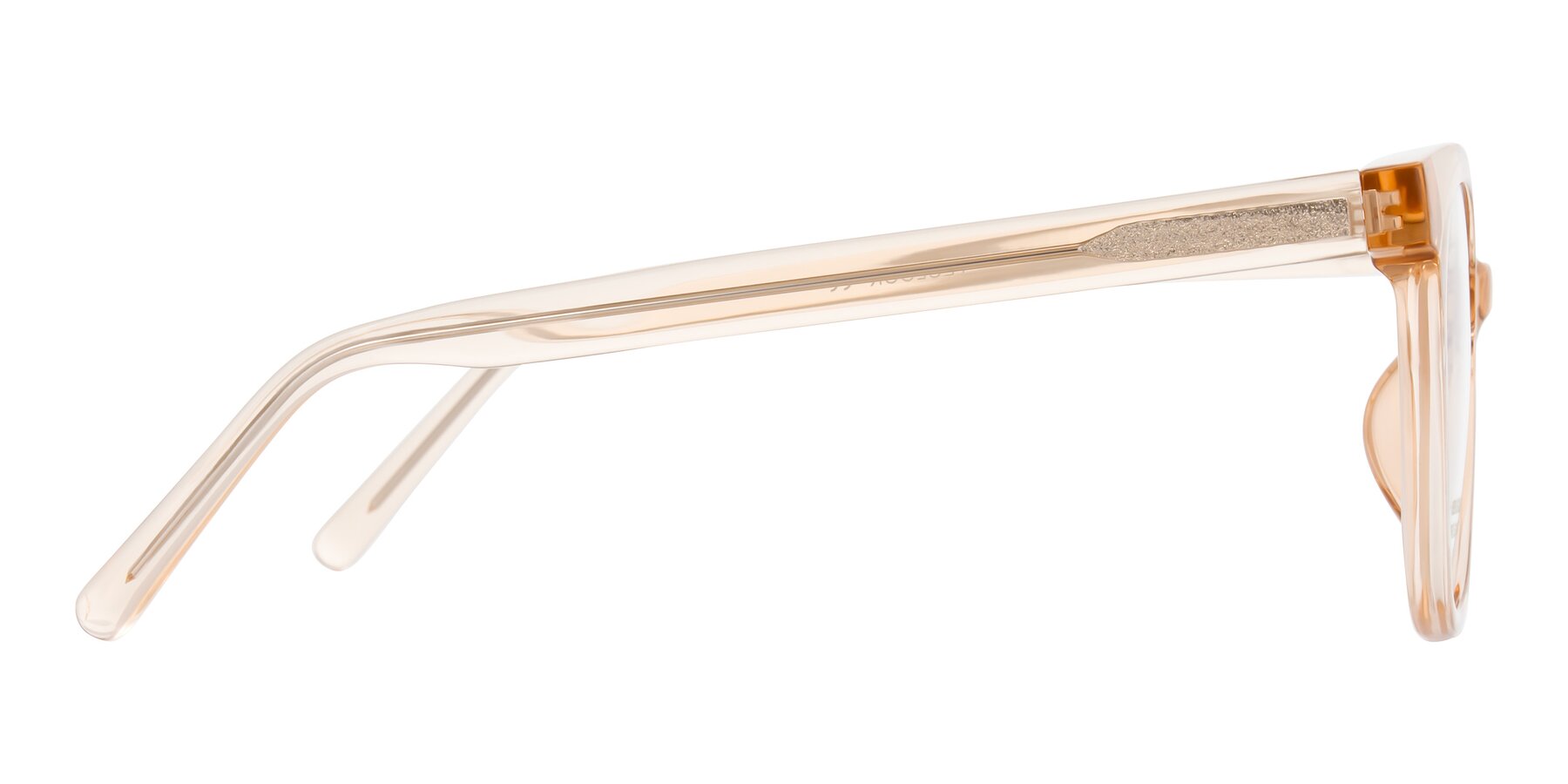 Side of Jeromme in Champagne with Clear Eyeglass Lenses