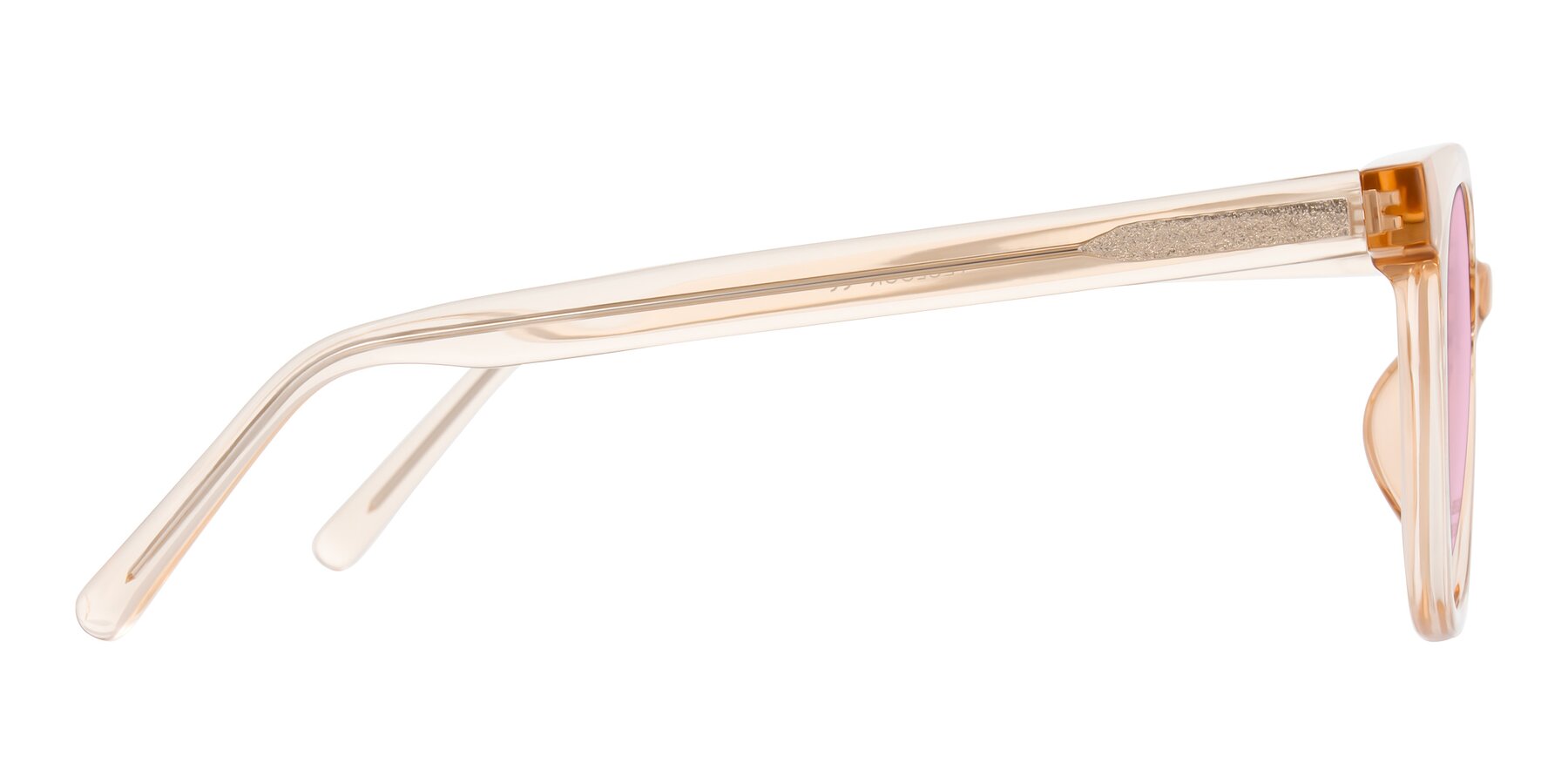 Side of Jeromme in Champagne with Light Pink Tinted Lenses