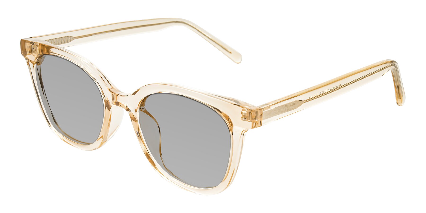 Angle of Jeromme in Champagne with Light Gray Tinted Lenses