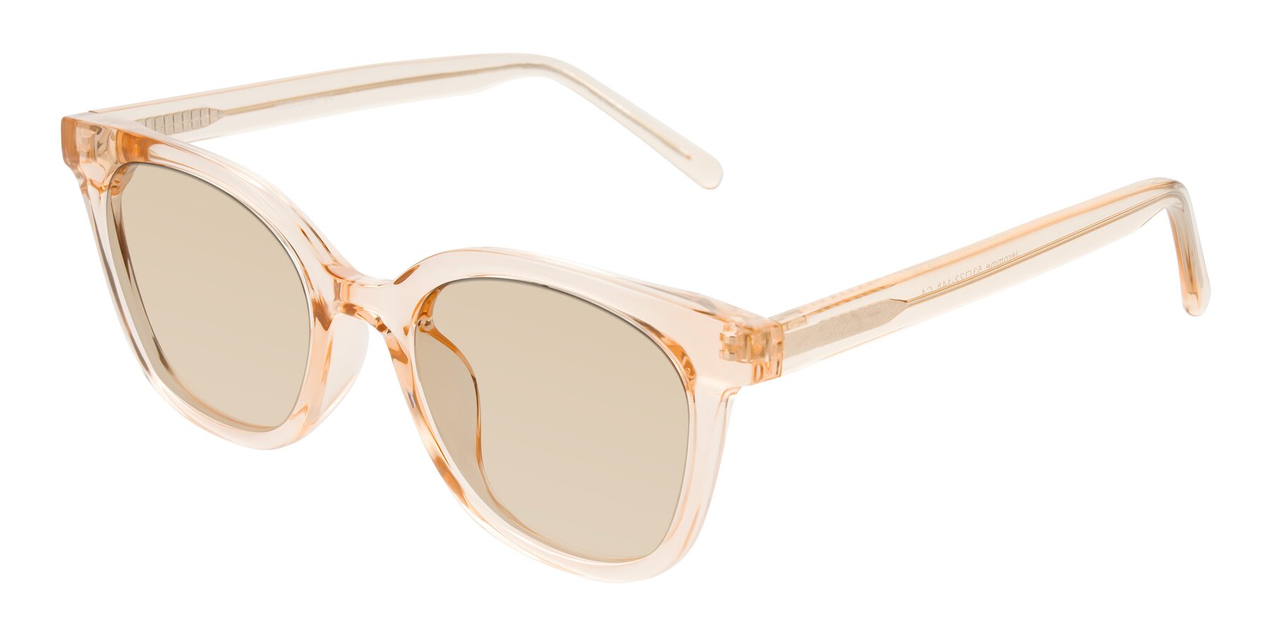 Angle of Jeromme in Champagne with Light Brown Tinted Lenses