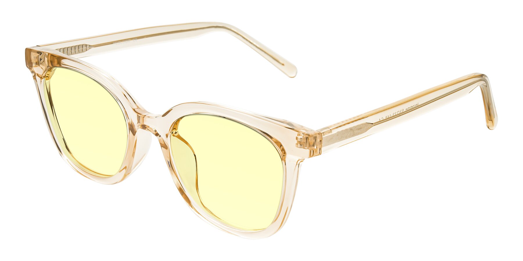Angle of Jeromme in Champagne with Light Yellow Tinted Lenses