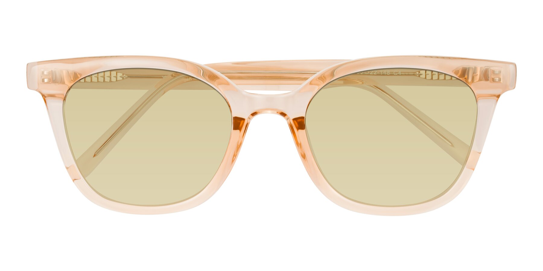 Folded Front of Jeromme in Champagne with Light Champagne Tinted Lenses