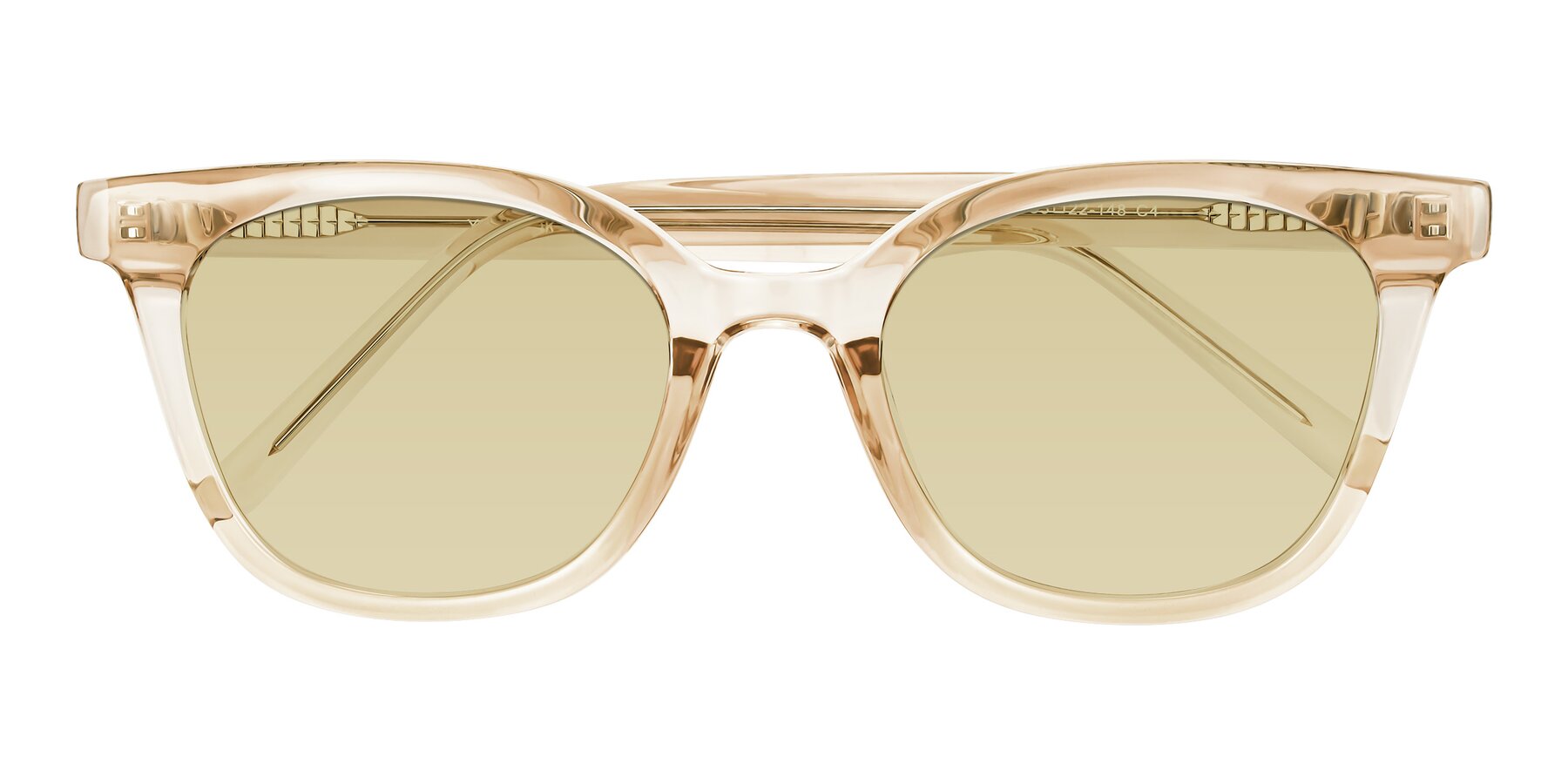 Folded Front of Jeromme in Champagne with Light Champagne Tinted Lenses