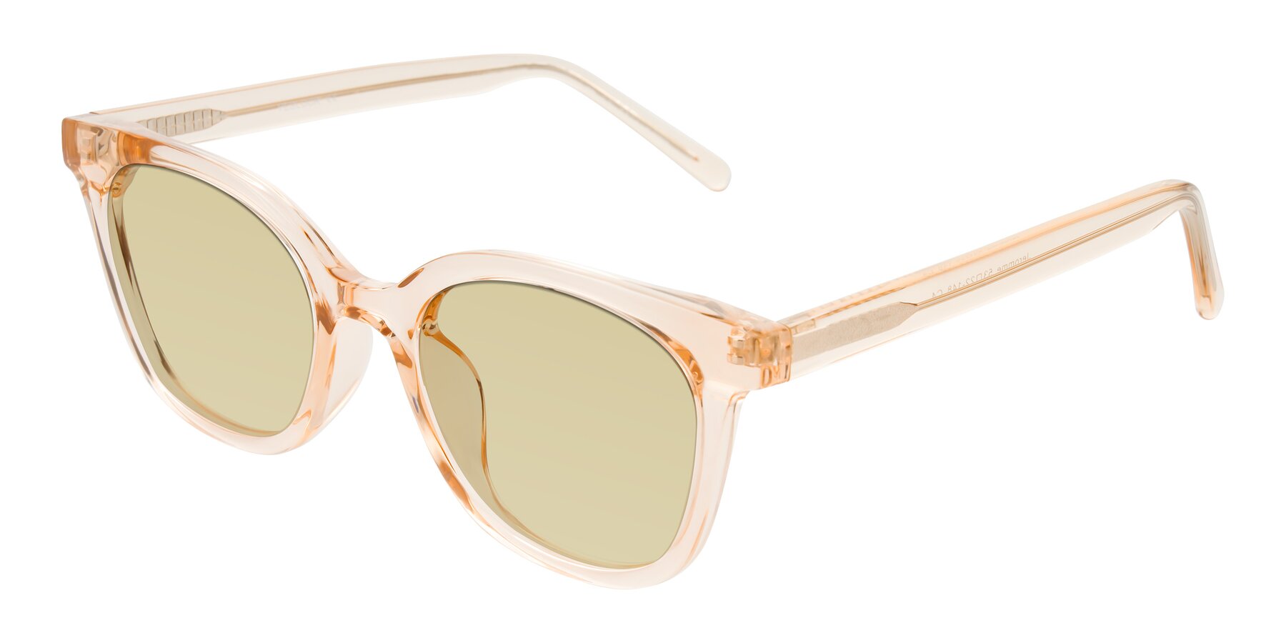 Angle of Jeromme in Champagne with Light Champagne Tinted Lenses