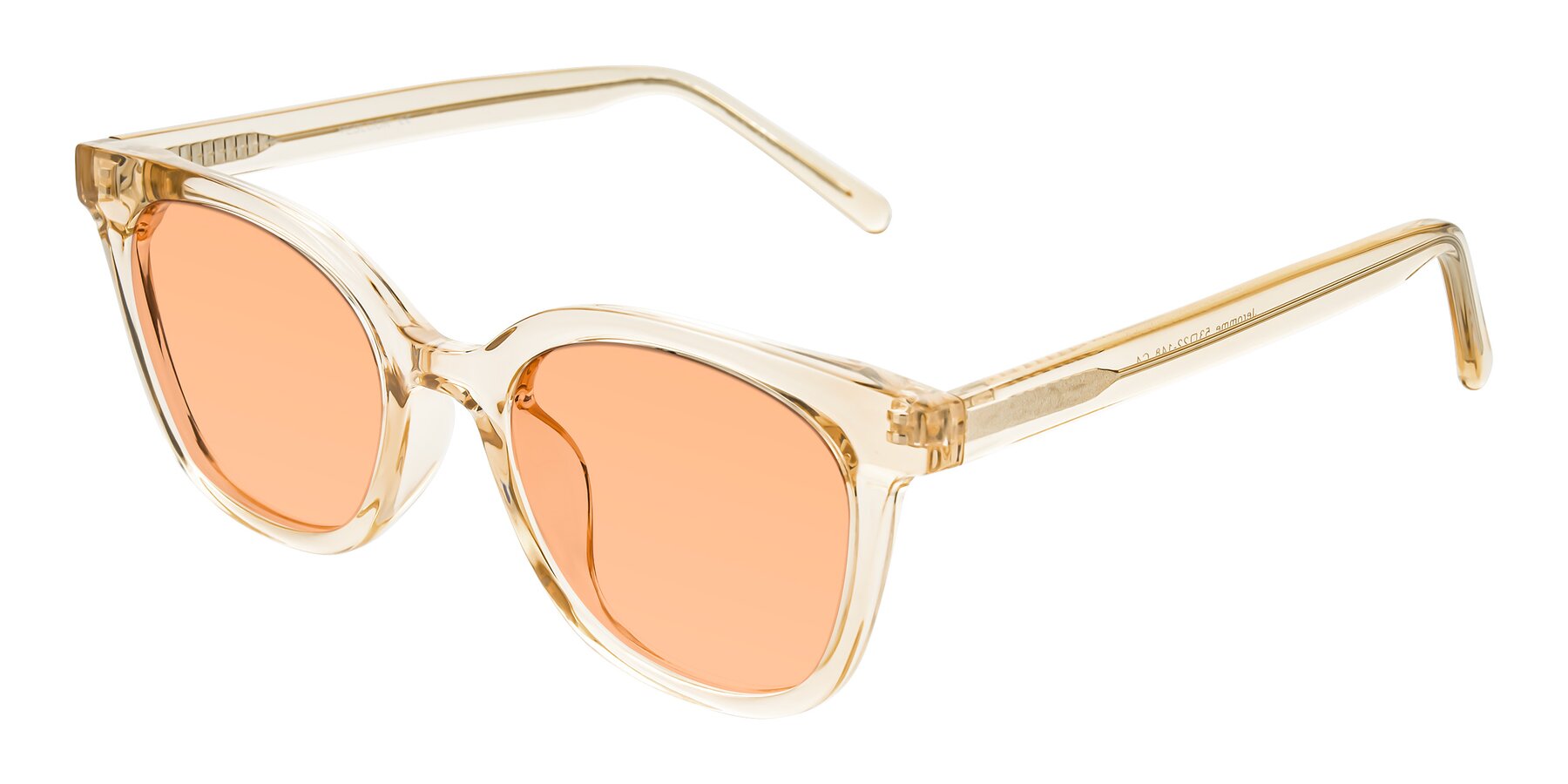 Angle of Jeromme in Champagne with Light Orange Tinted Lenses