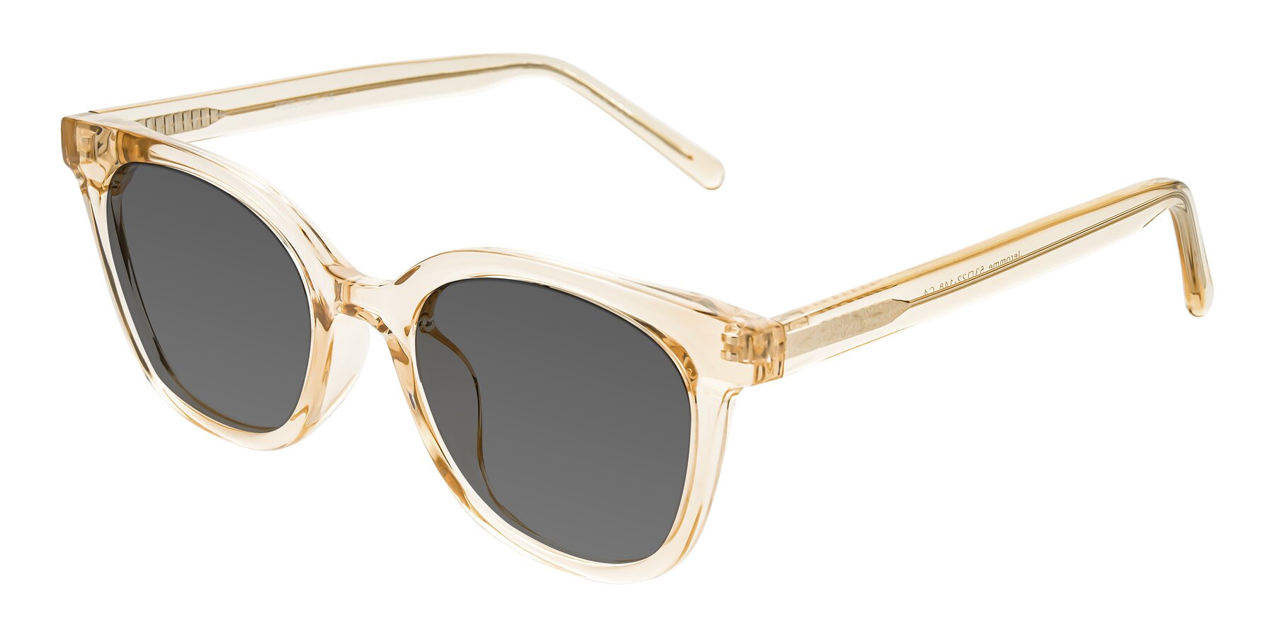 Angle of Jeromme in Champagne with Medium Gray Tinted Lenses
