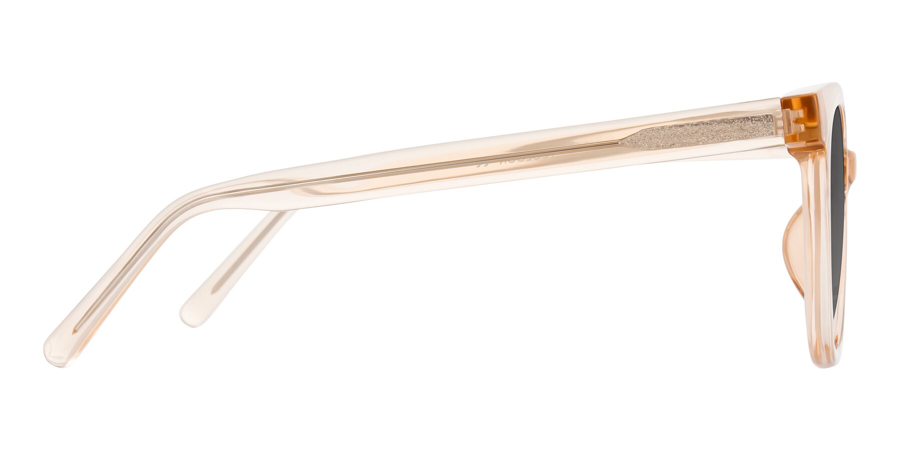Side of Jeromme in Champagne with Medium Gray Tinted Lenses