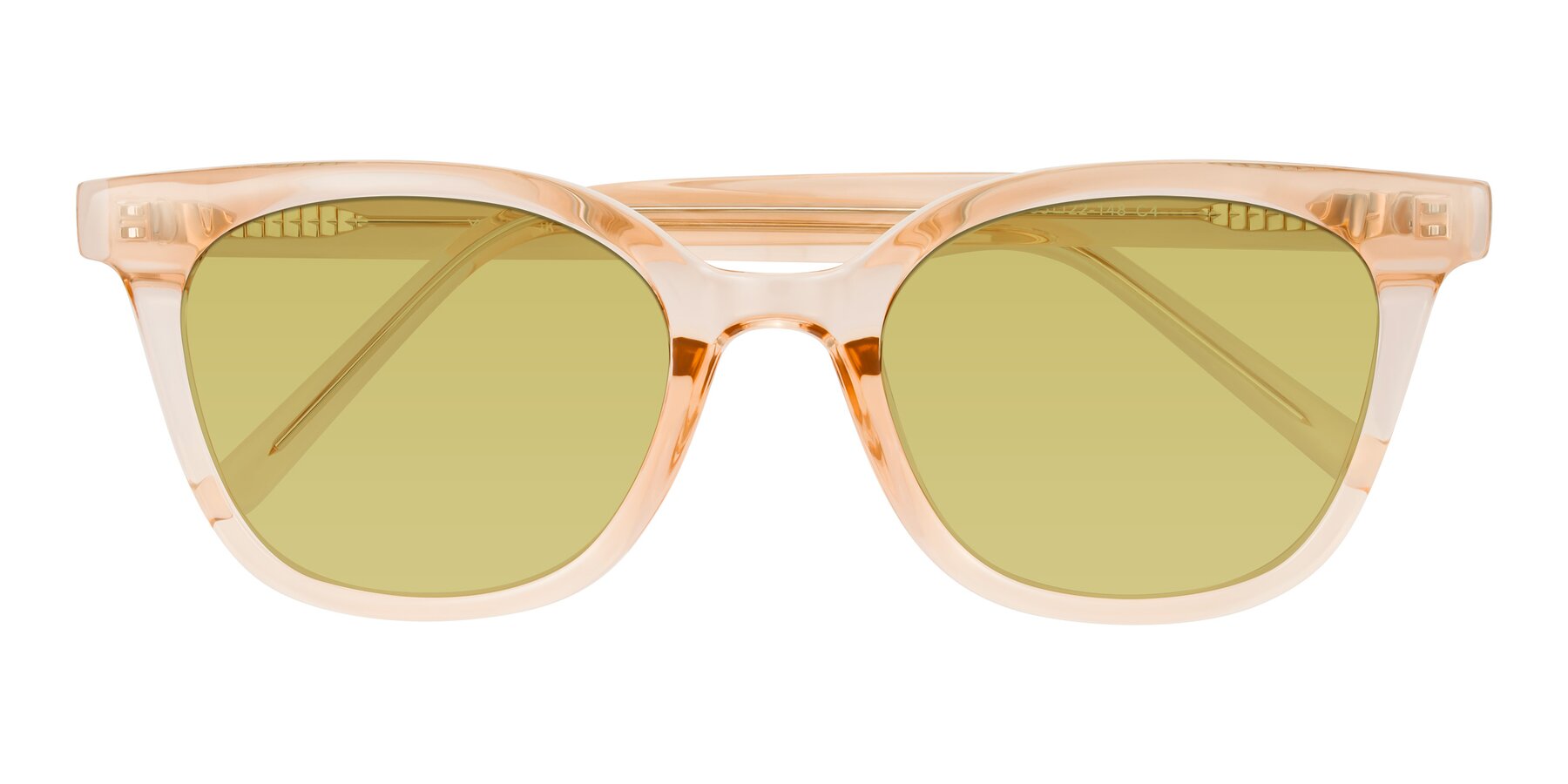 Folded Front of Jeromme in Champagne with Medium Champagne Tinted Lenses
