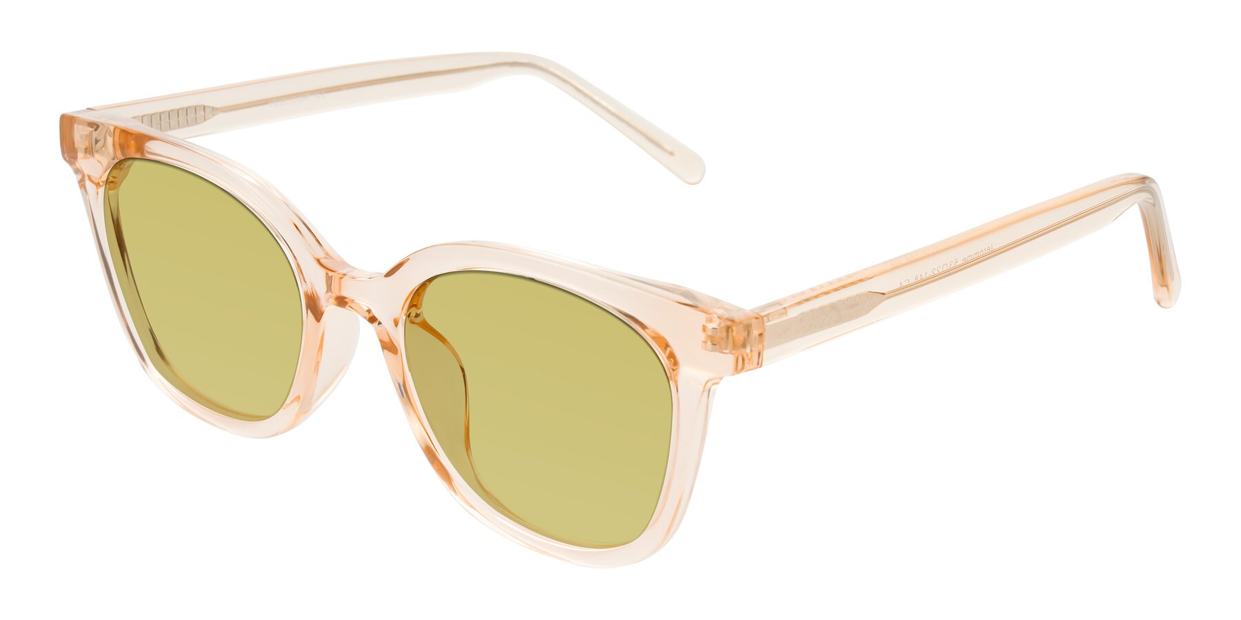 Angle of Jeromme in Champagne with Medium Champagne Tinted Lenses