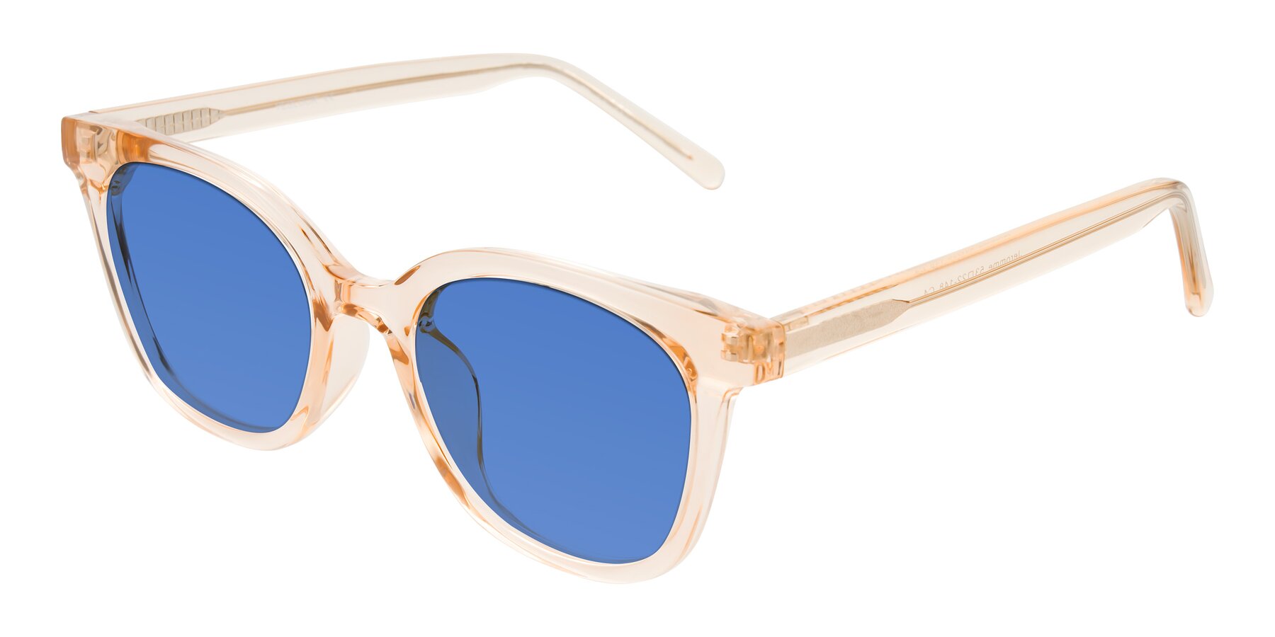 Angle of Jeromme in Champagne with Blue Tinted Lenses