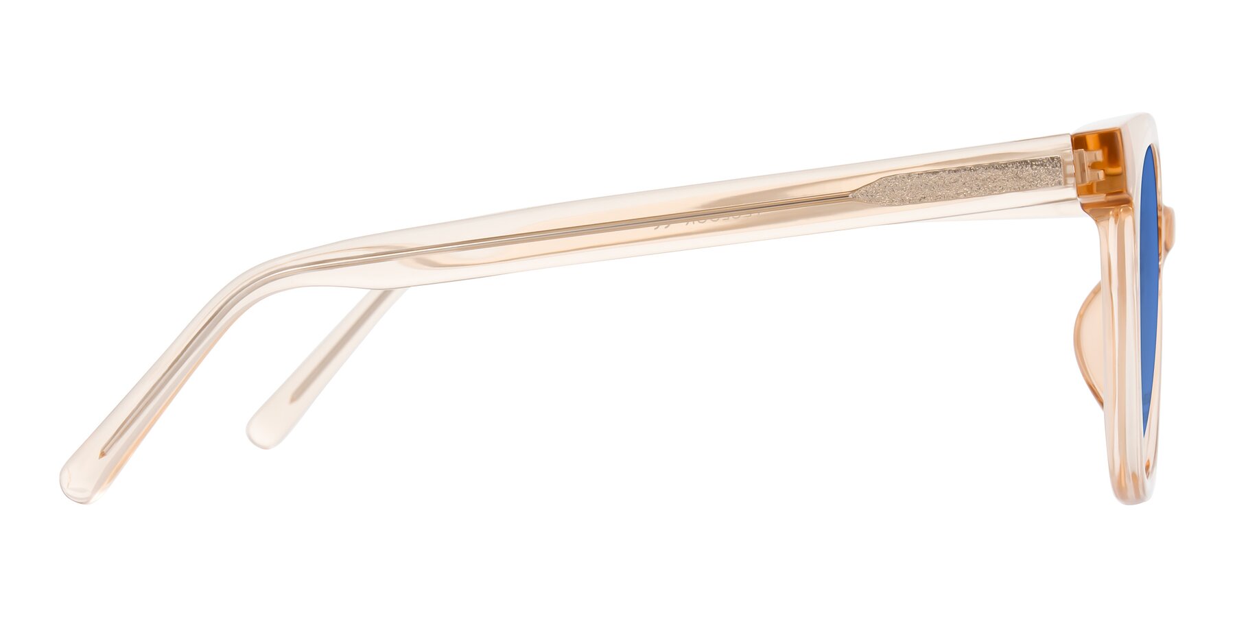 Side of Jeromme in Champagne with Blue Tinted Lenses