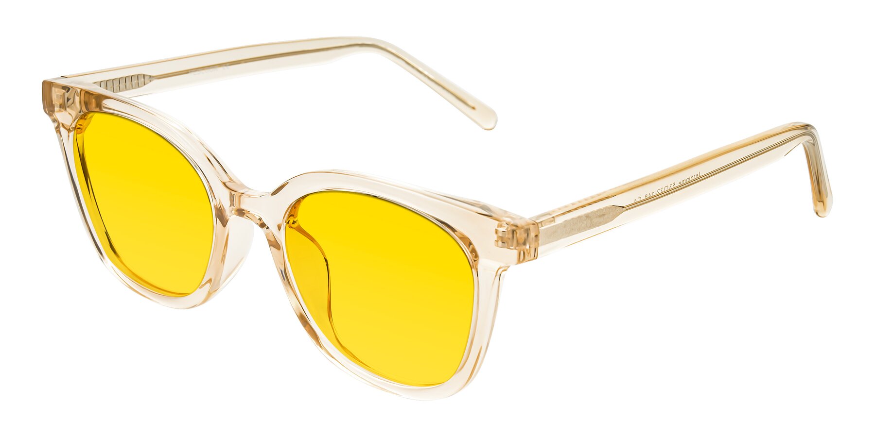 Angle of Jeromme in Champagne with Yellow Tinted Lenses