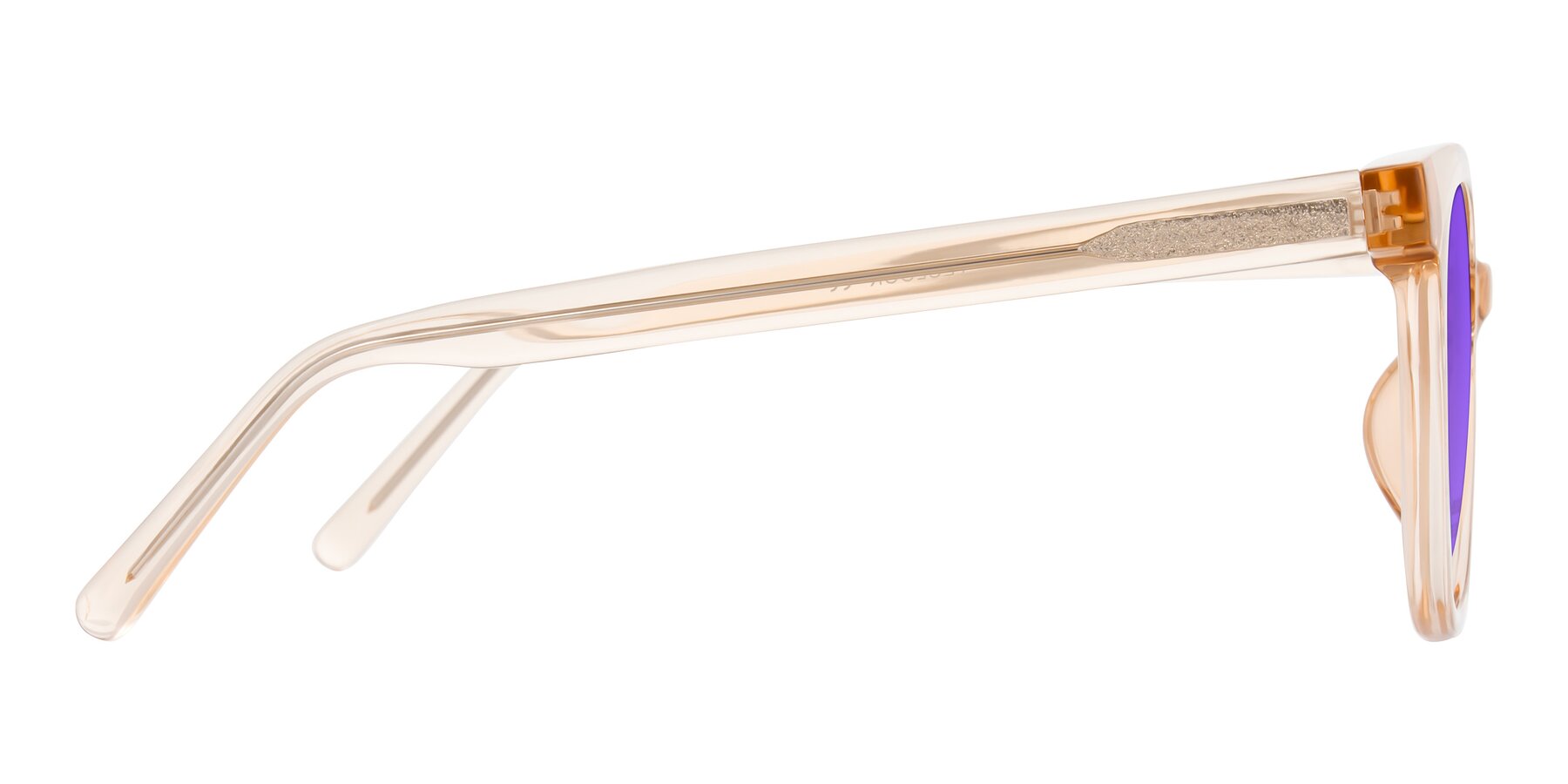 Side of Jeromme in Champagne with Purple Tinted Lenses