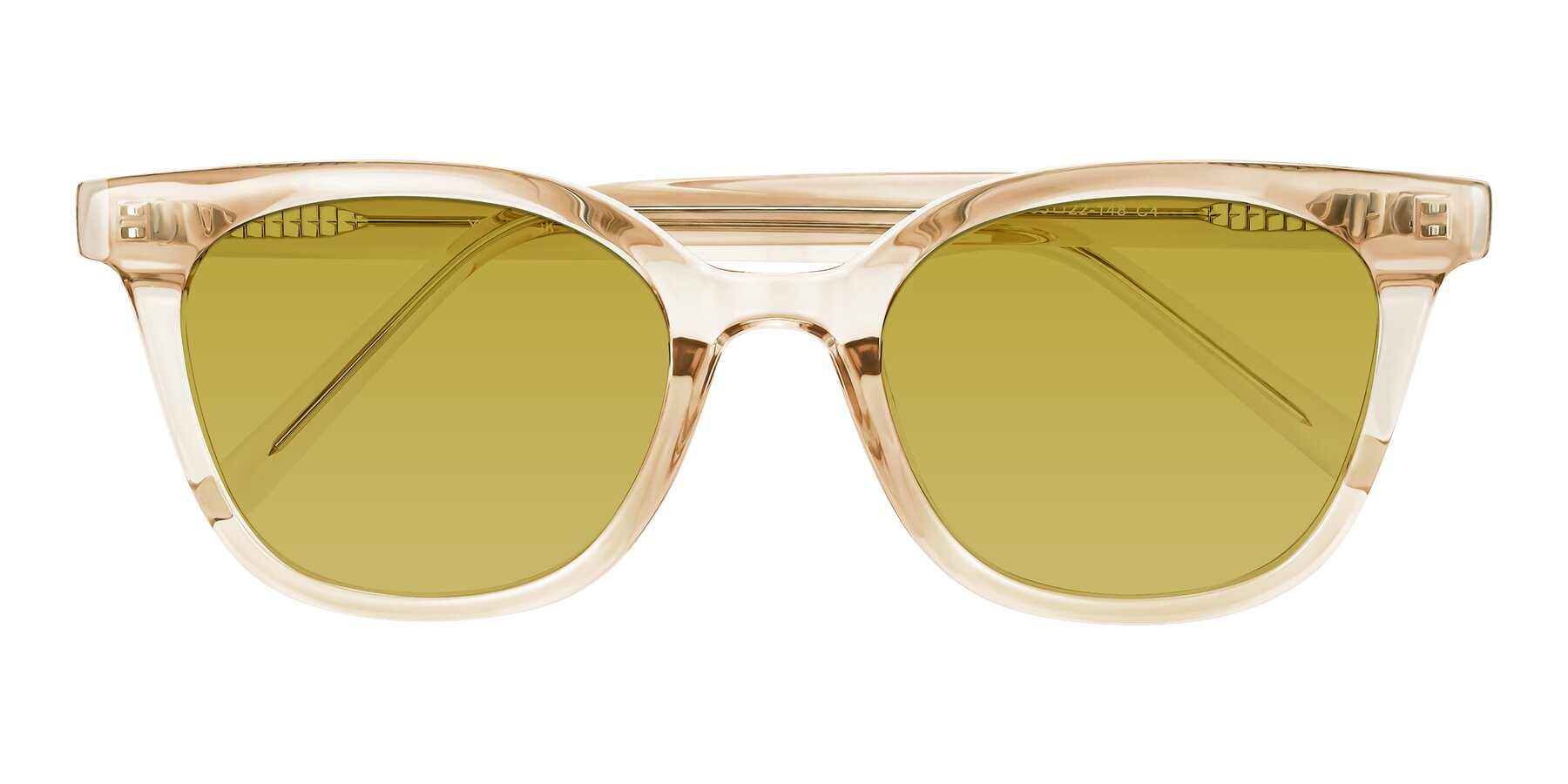 Folded Front of Jeromme in Champagne with Champagne Tinted Lenses