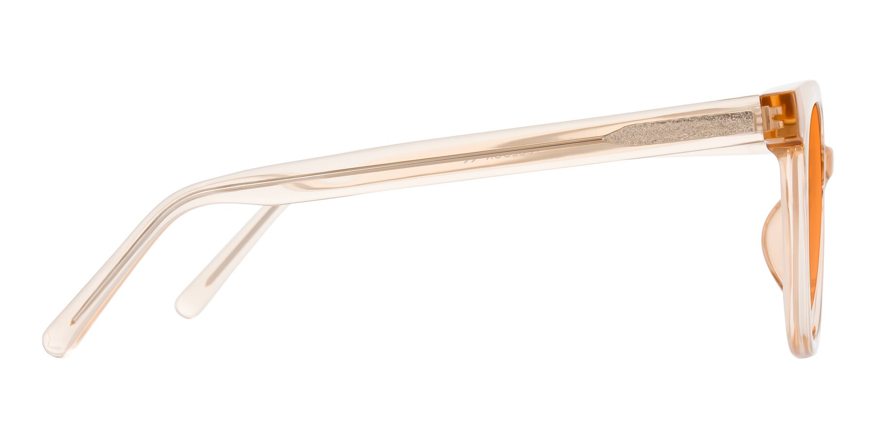 Side of Jeromme in Champagne with Orange Tinted Lenses