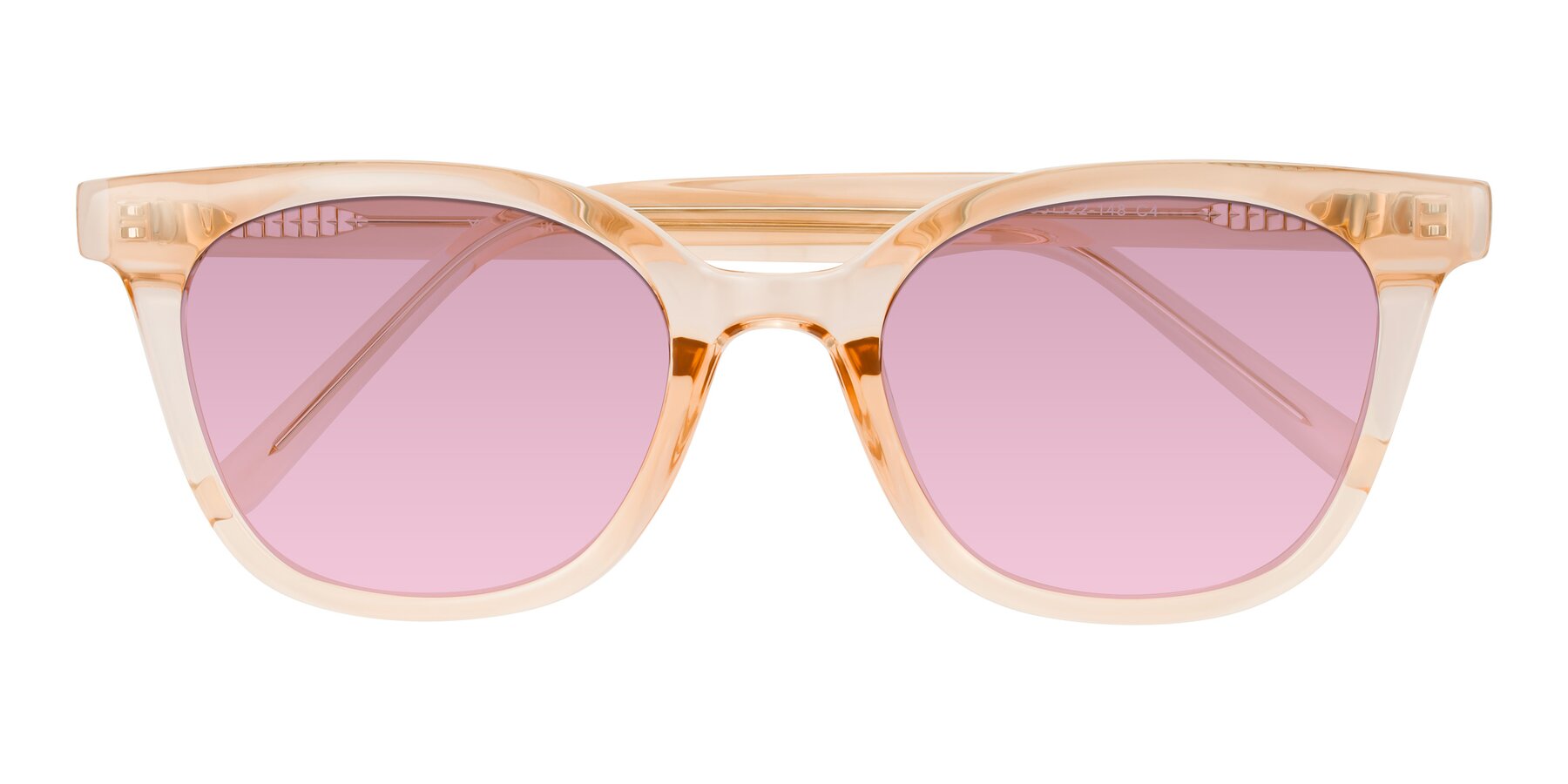 Folded Front of Jeromme in Champagne with Light Wine Tinted Lenses