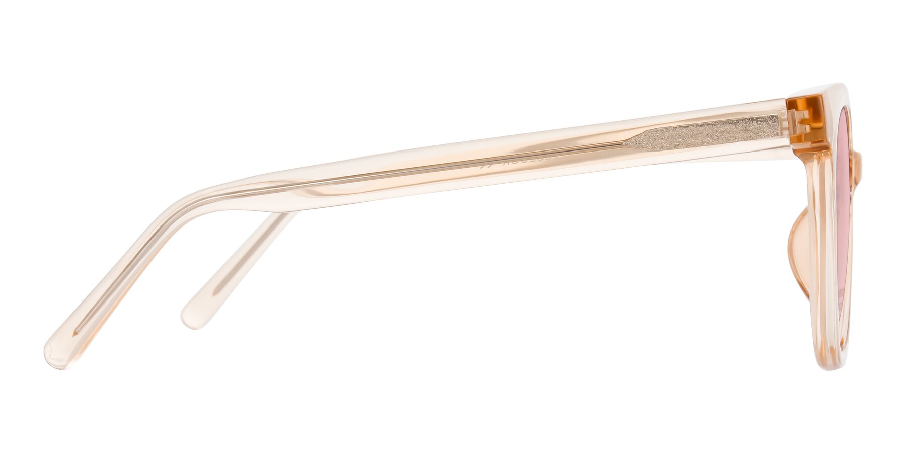 Side of Jeromme in Champagne with Light Garnet Tinted Lenses