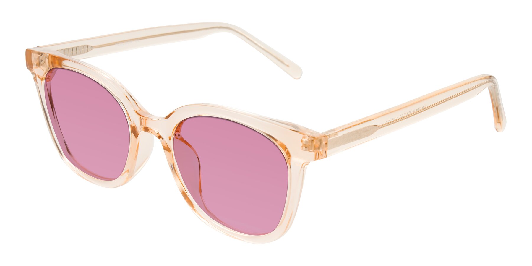 Angle of Jeromme in Champagne with Medium Wine Tinted Lenses