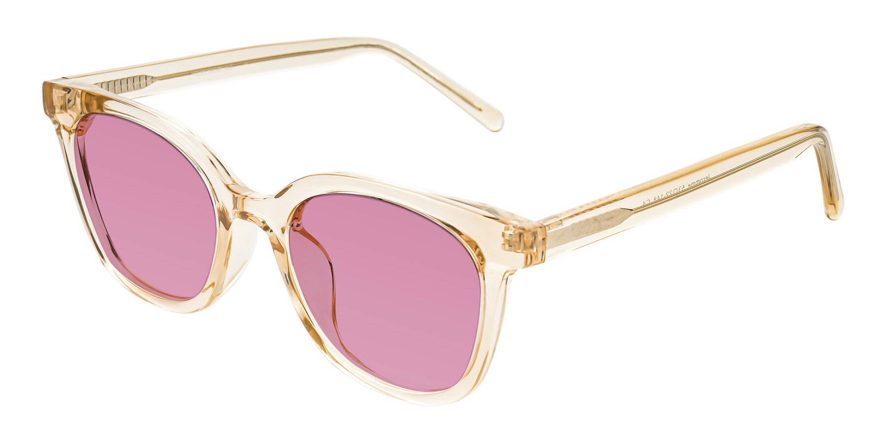 Angle of Jeromme in Champagne with Medium Wine Tinted Lenses