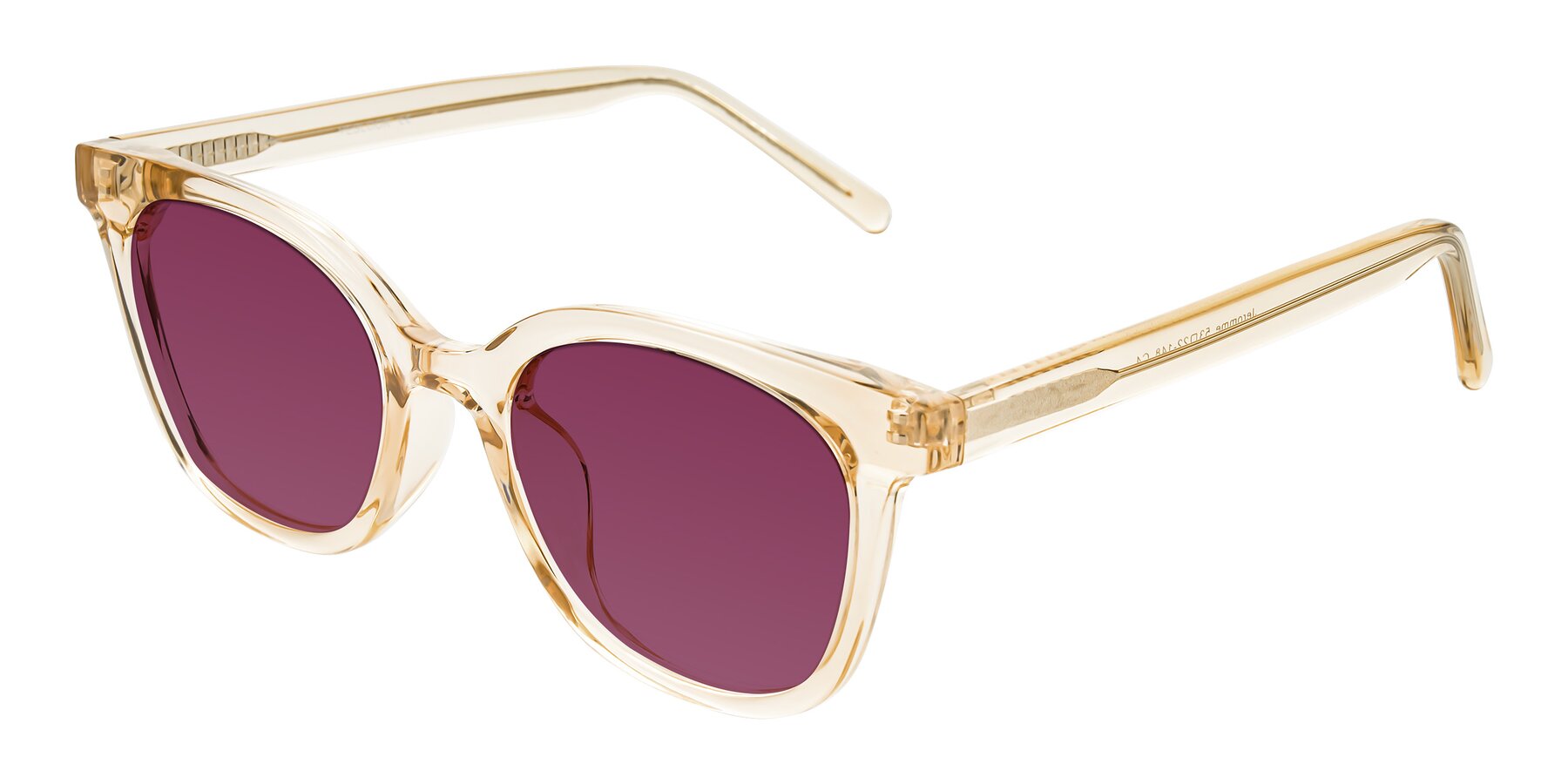 Angle of Jeromme in Champagne with Wine Tinted Lenses