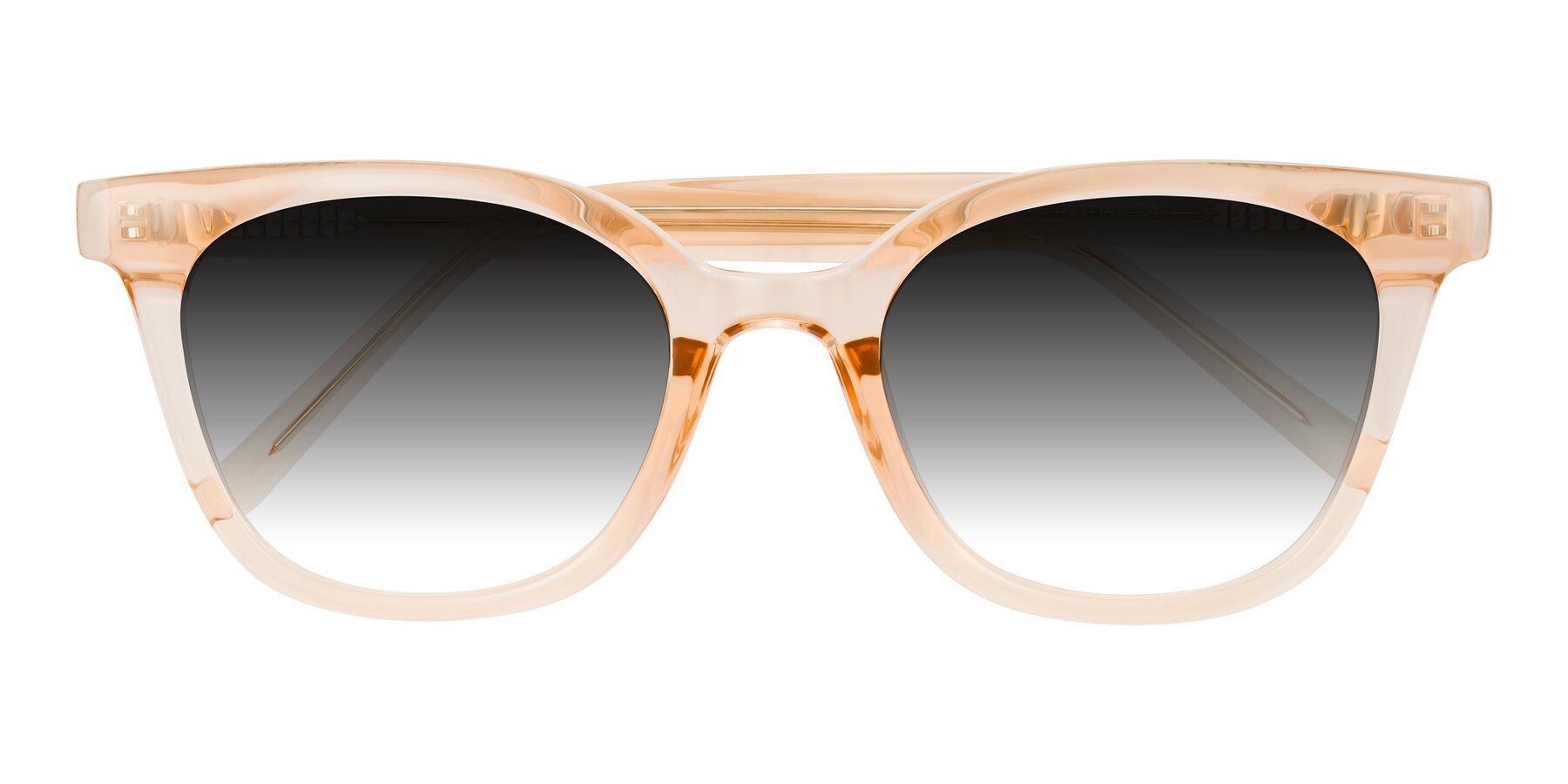 Folded Front of Jeromme in Champagne with Gray Gradient Lenses