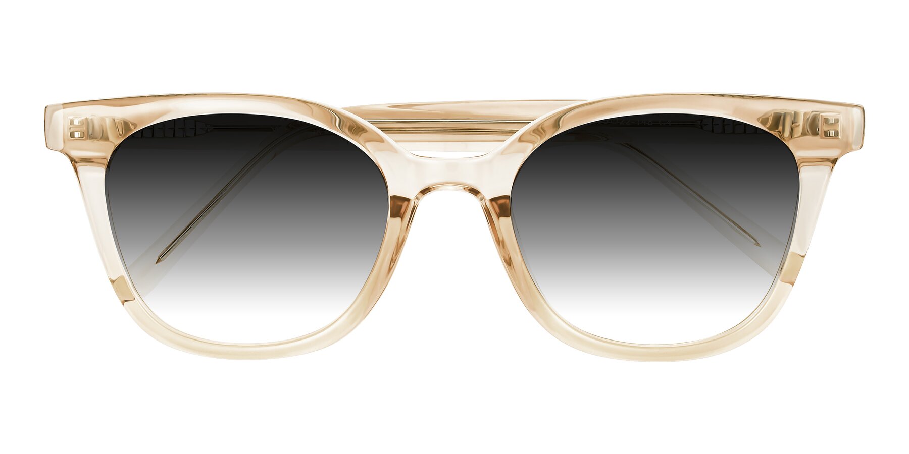 Folded Front of Jeromme in Champagne with Gray Gradient Lenses