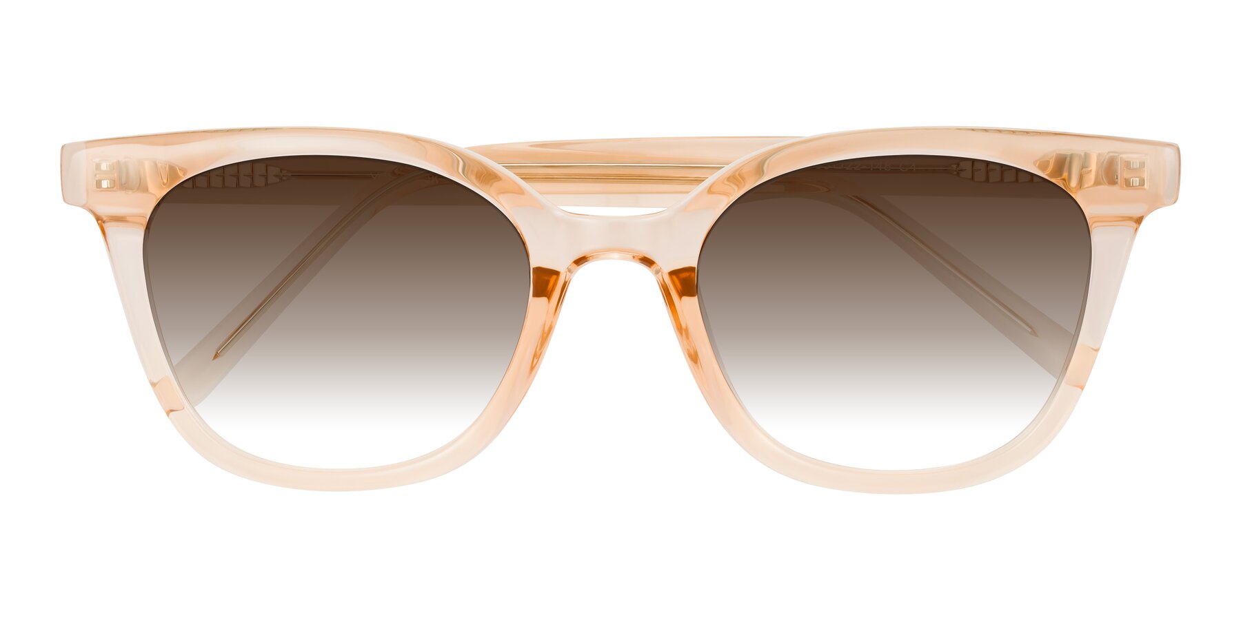 Folded Front of Jeromme in Champagne with Brown Gradient Lenses