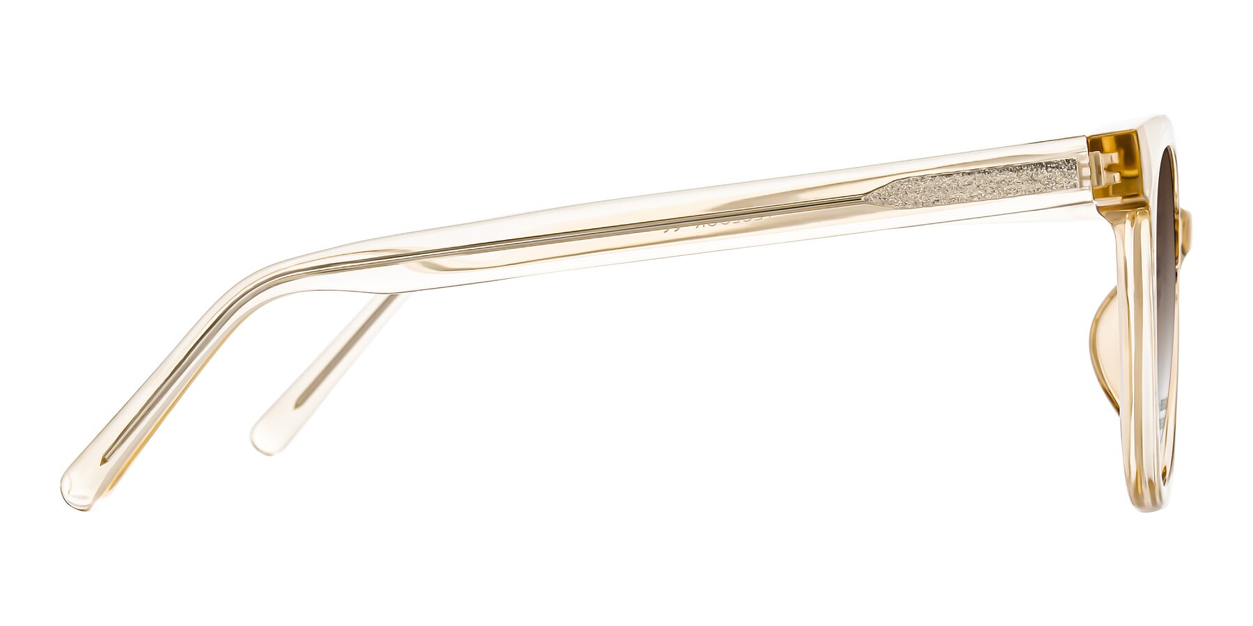 Side of Jeromme in Champagne with Brown Gradient Lenses