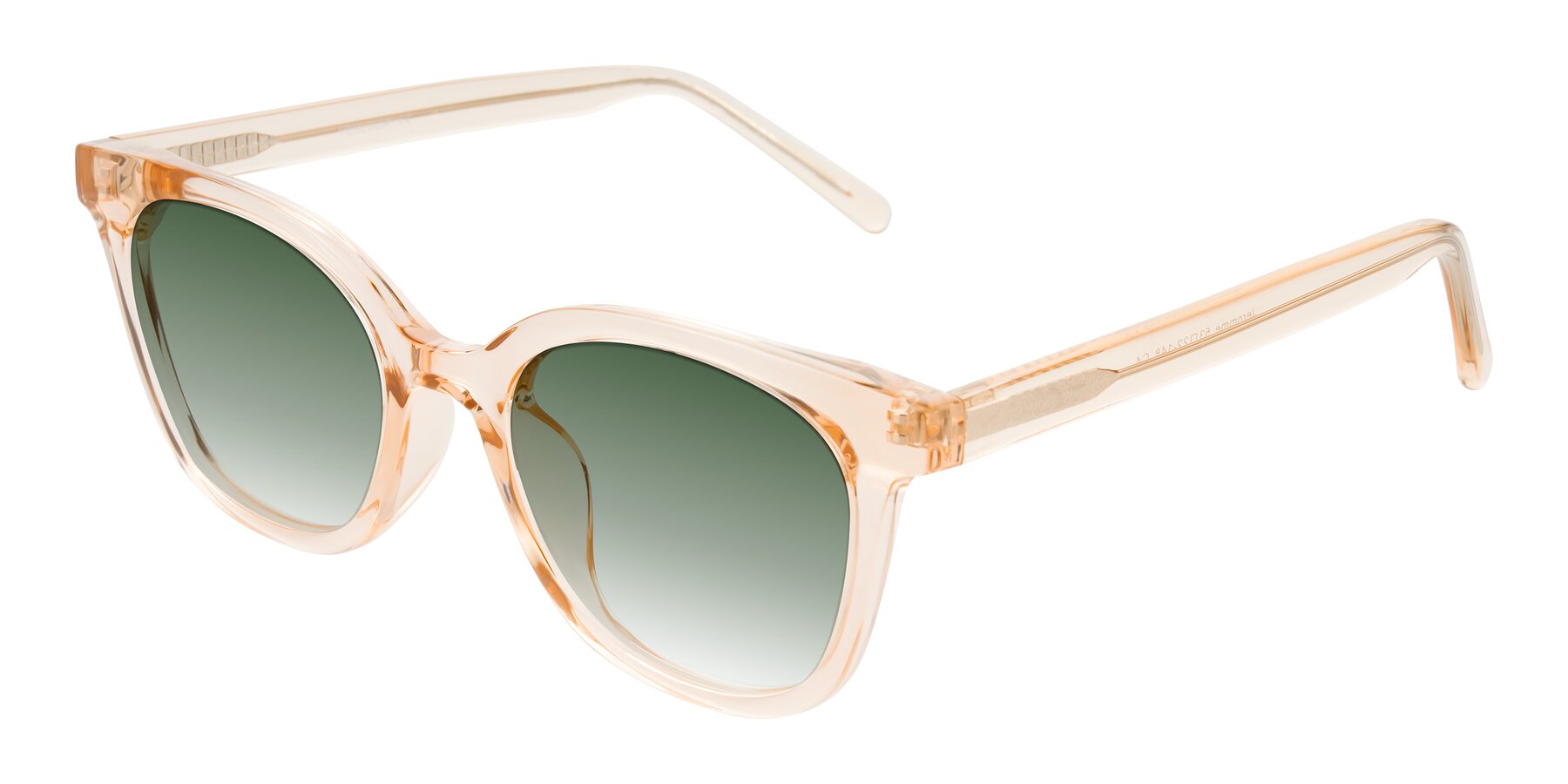 Angle of Jeromme in Champagne with Green Gradient Lenses