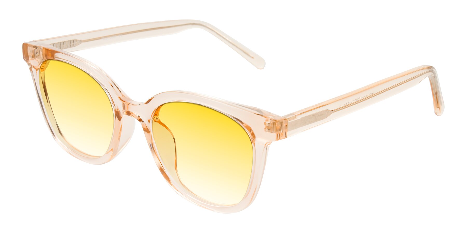 Angle of Jeromme in Champagne with Yellow Gradient Lenses