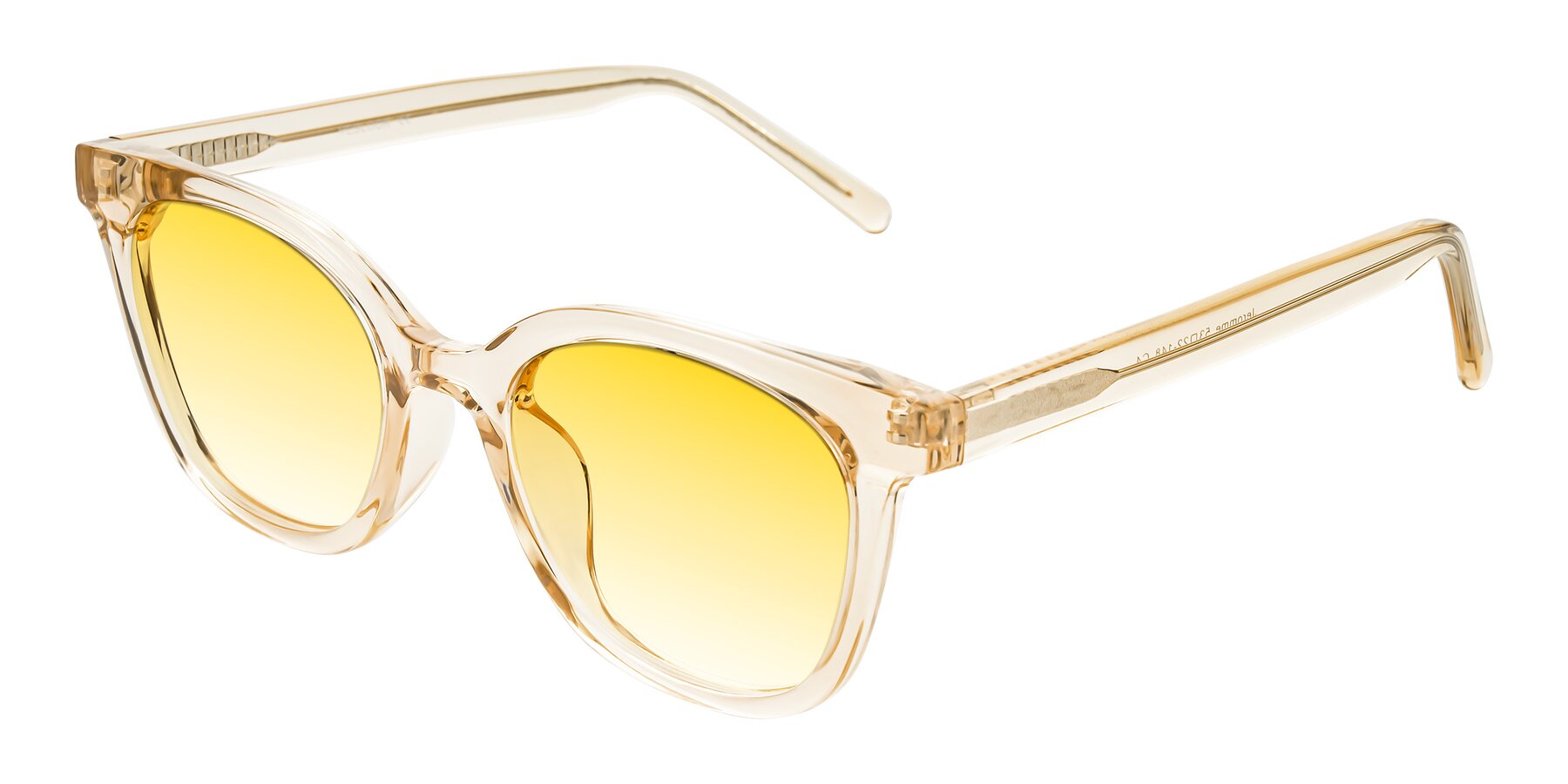 Angle of Jeromme in Champagne with Yellow Gradient Lenses