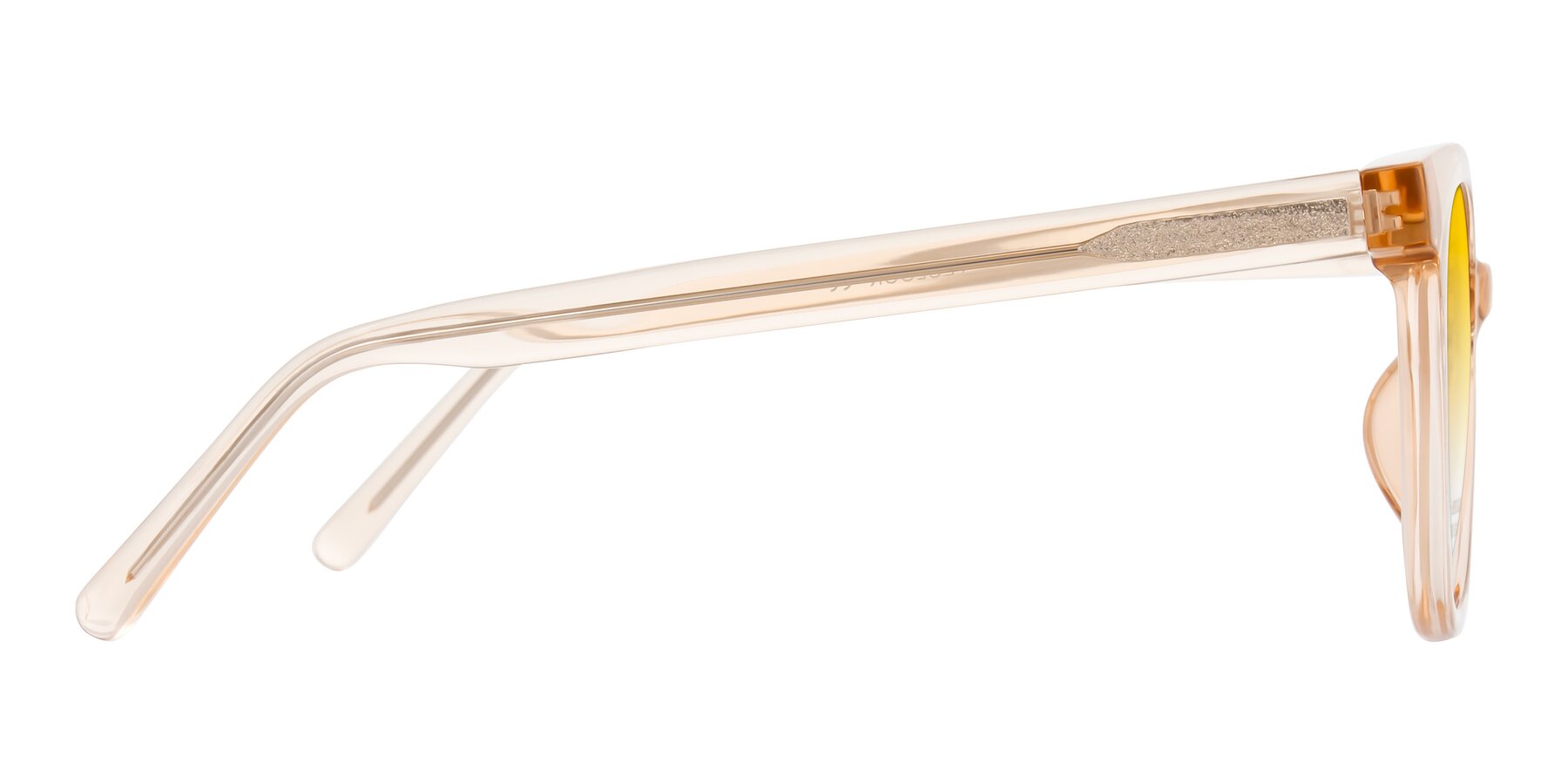 Side of Jeromme in Champagne with Yellow Gradient Lenses
