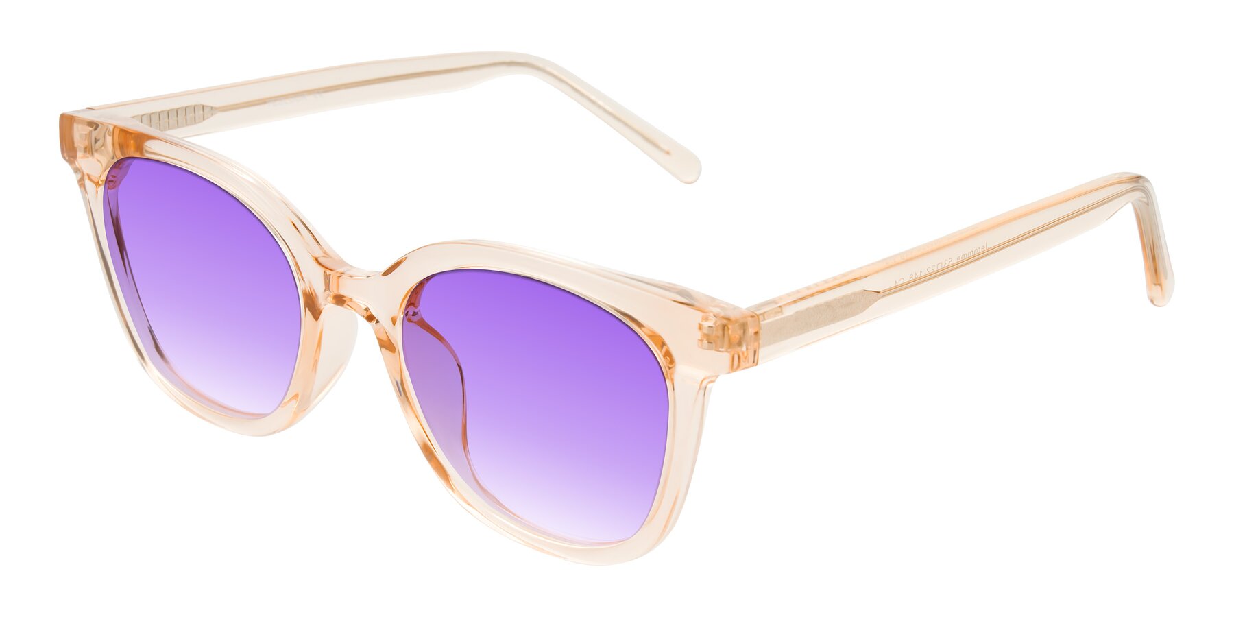 Angle of Jeromme in Champagne with Purple Gradient Lenses