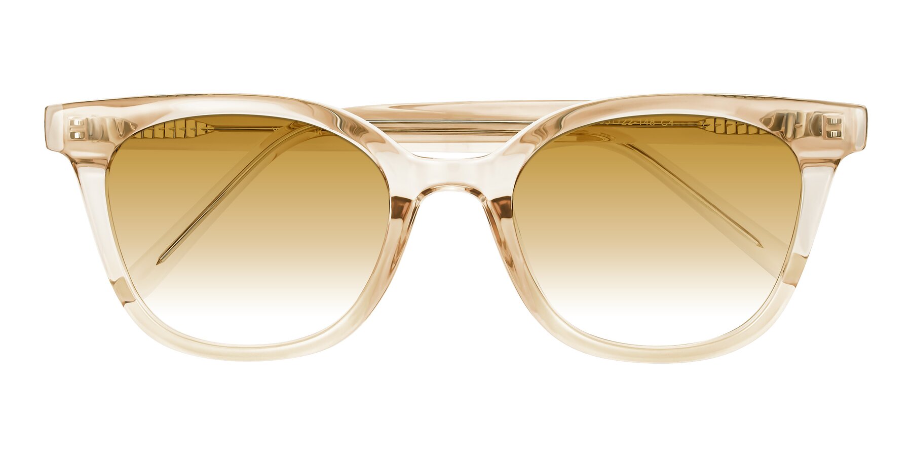 Folded Front of Jeromme in Champagne with Champagne Gradient Lenses