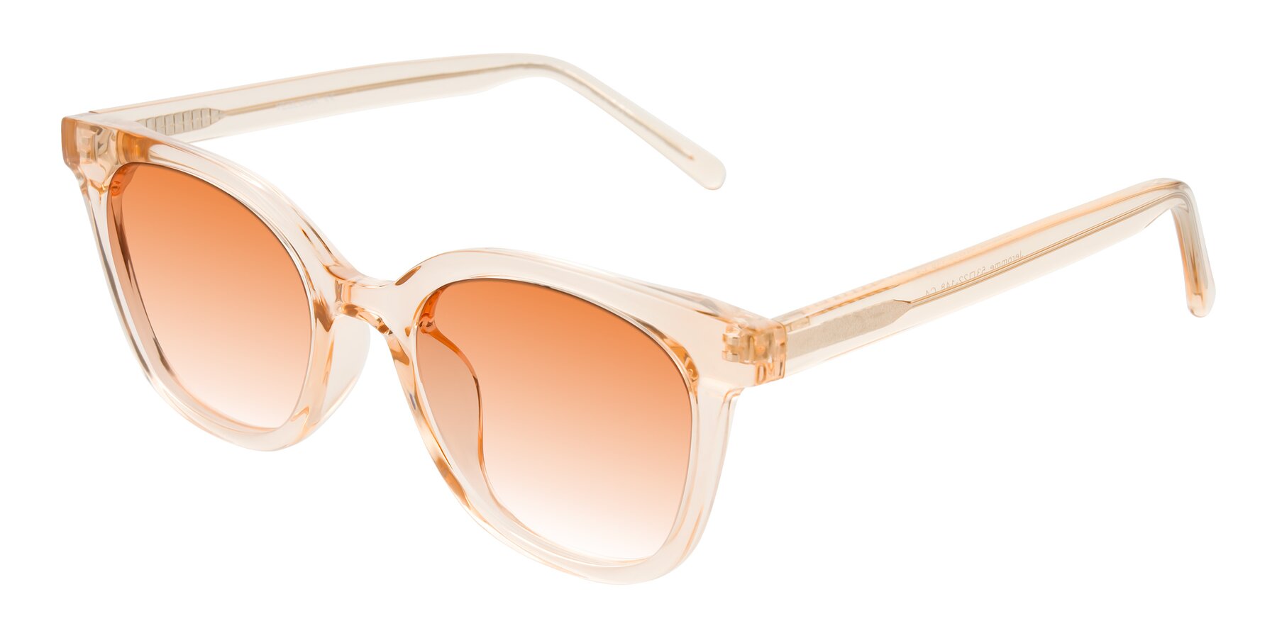 Angle of Jeromme in Champagne with Orange Gradient Lenses