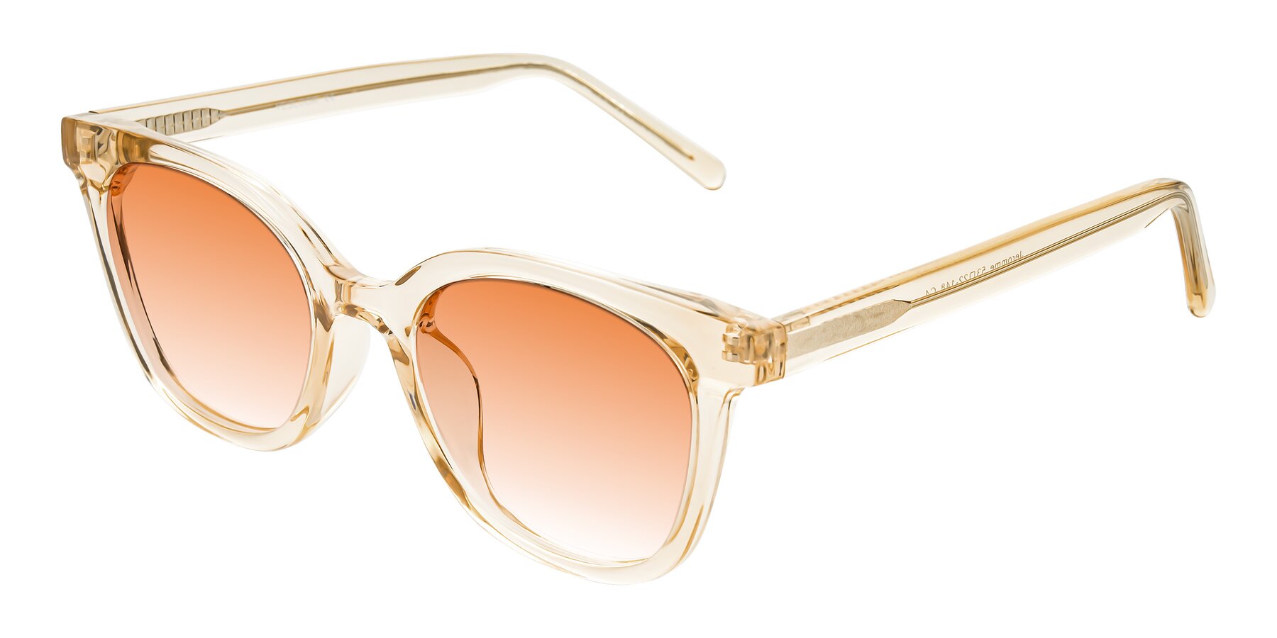 Angle of Jeromme in Champagne with Orange Gradient Lenses