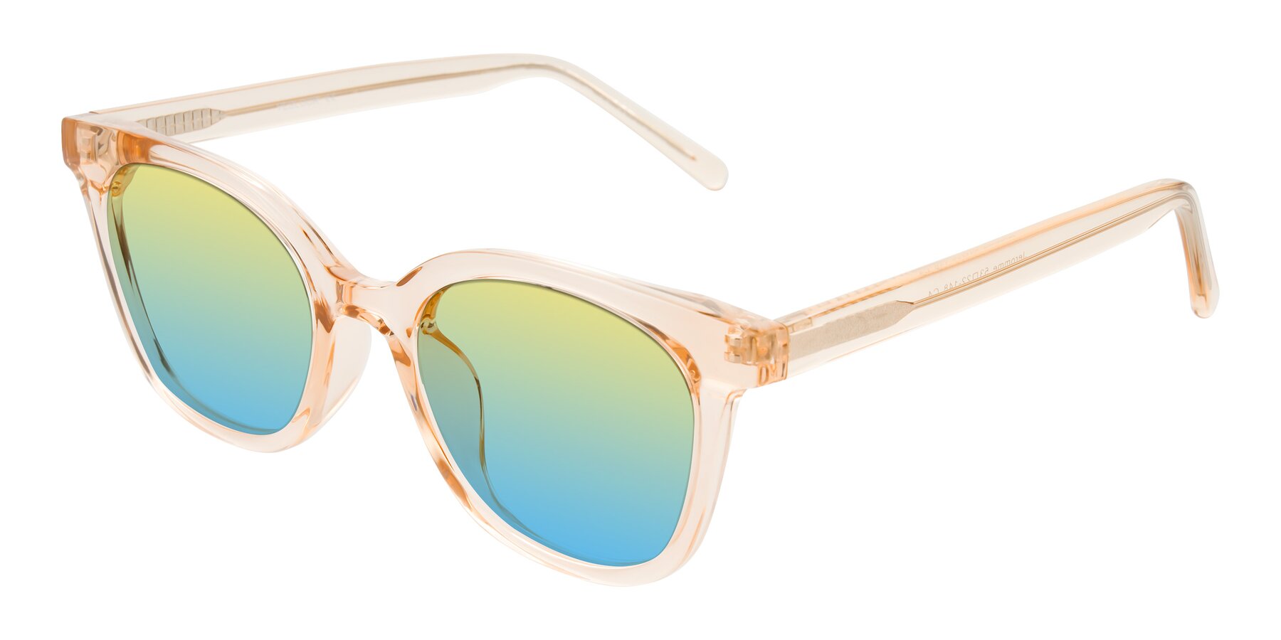 Angle of Jeromme in Champagne with Yellow / Blue Gradient Lenses
