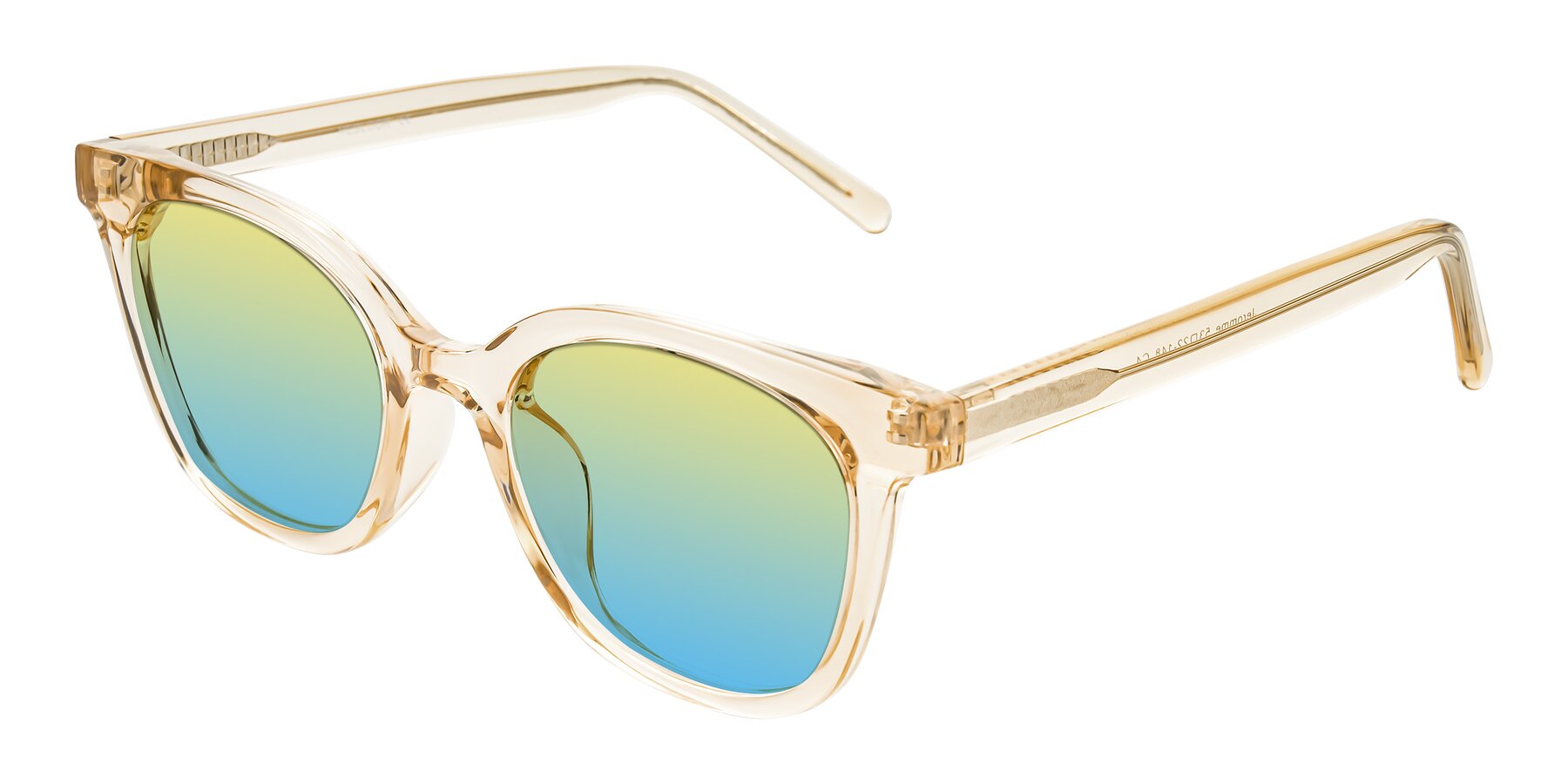 Angle of Jeromme in Champagne with Yellow / Blue Gradient Lenses