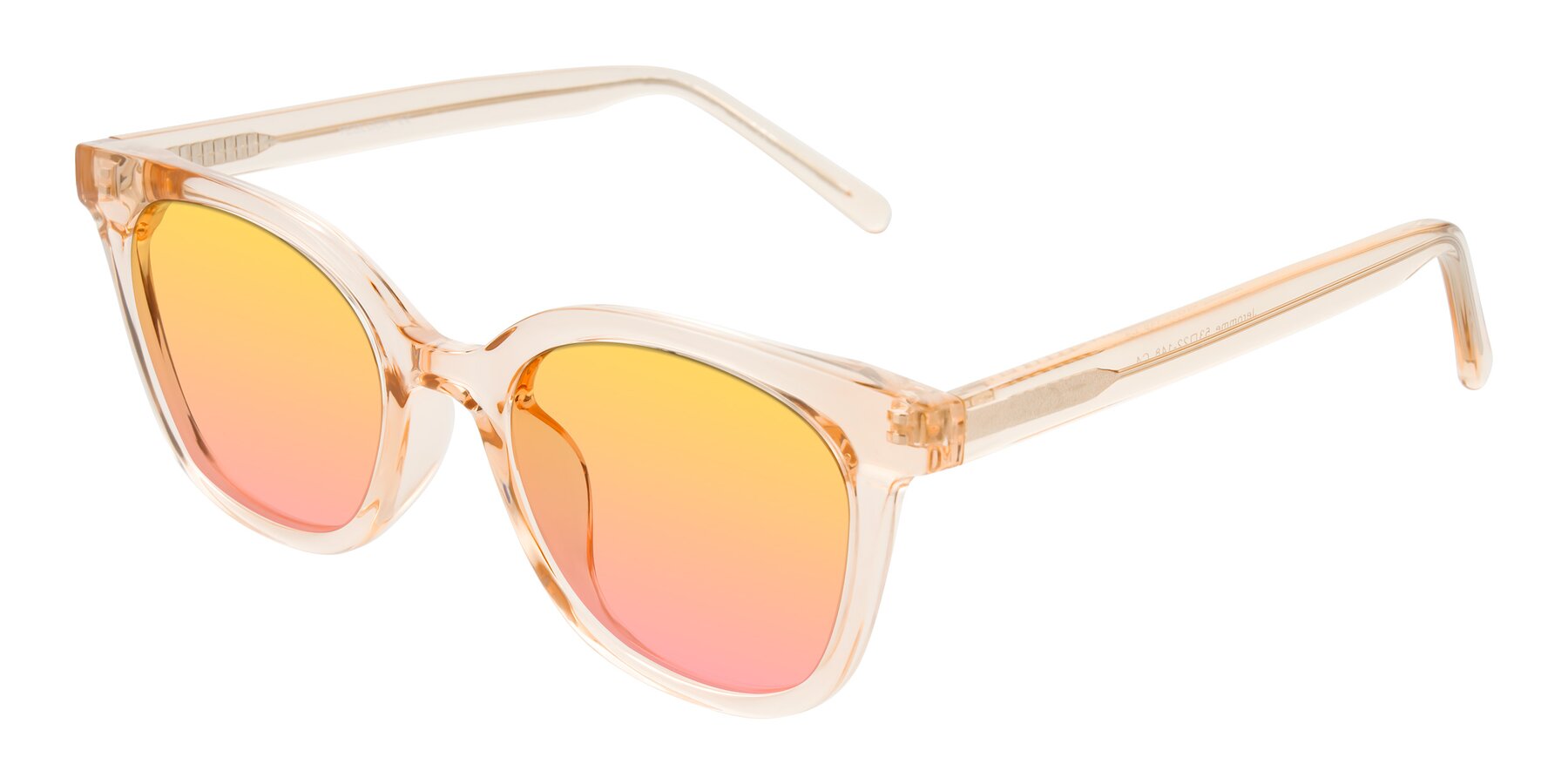 Angle of Jeromme in Champagne with Yellow / Pink Gradient Lenses