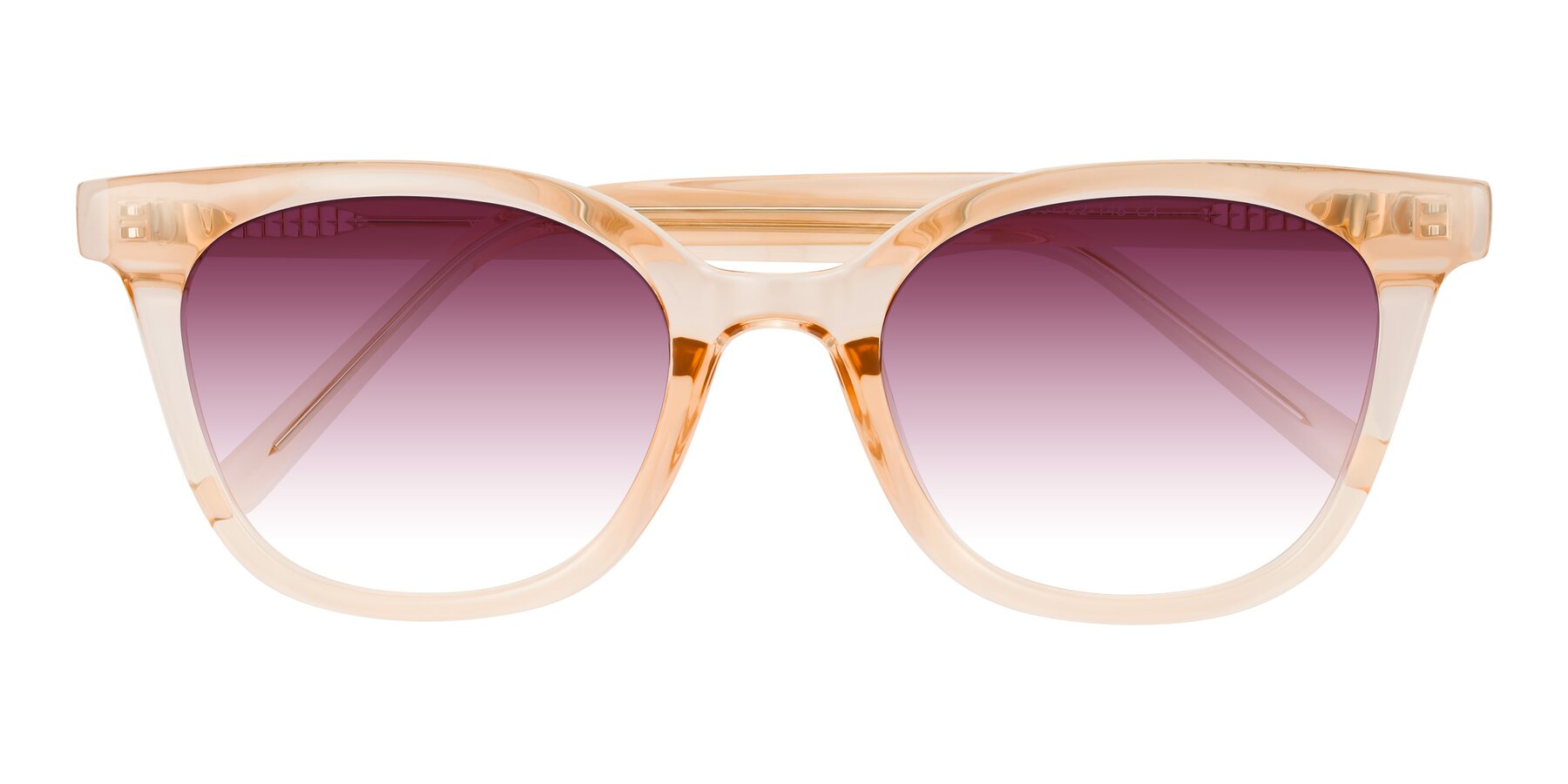 Folded Front of Jeromme in Champagne with Wine Gradient Lenses