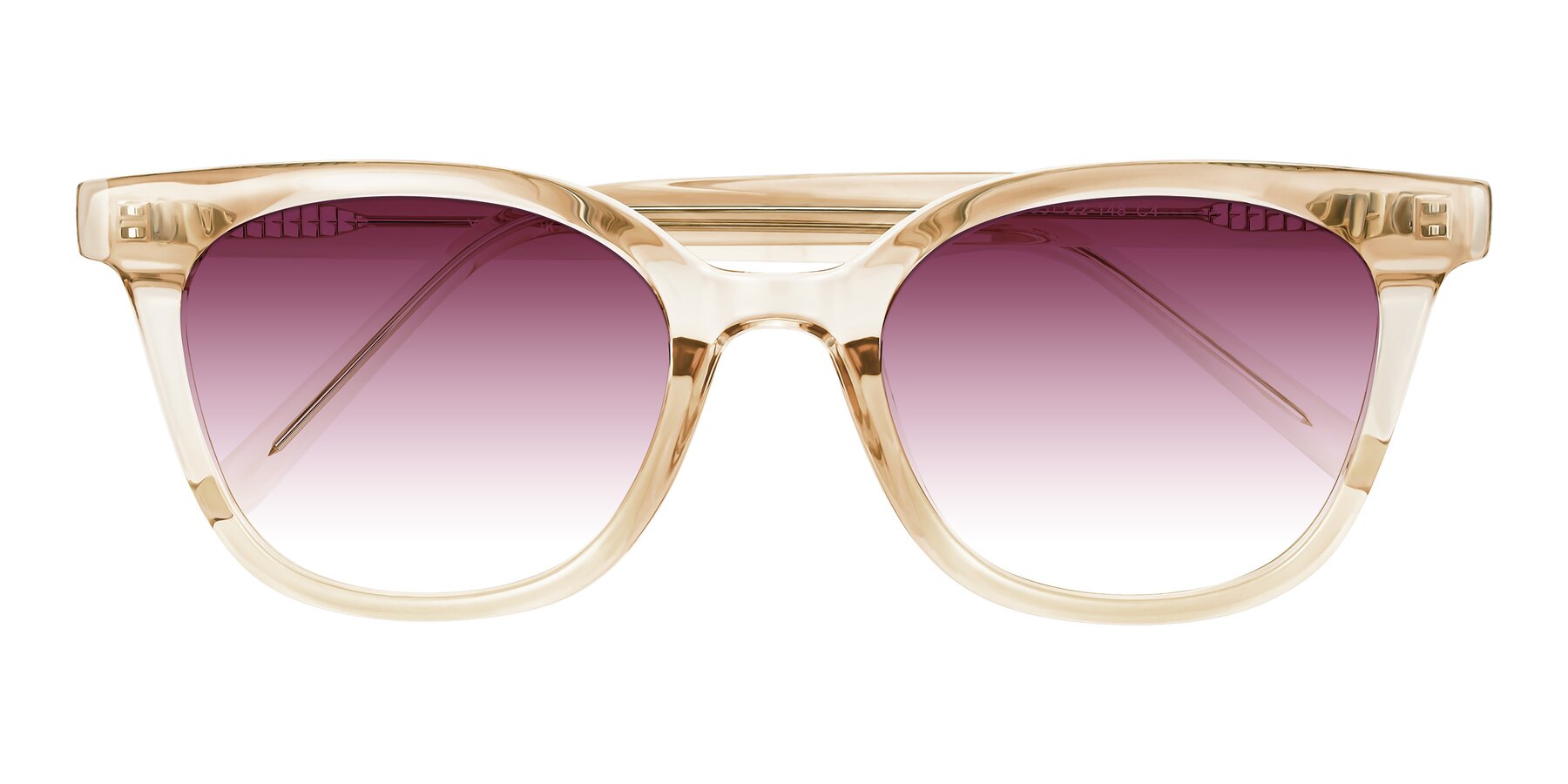 Folded Front of Jeromme in Champagne with Wine Gradient Lenses