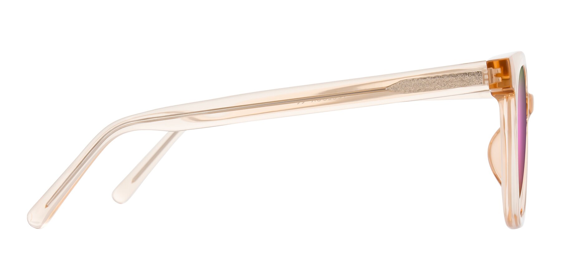 Side of Jeromme in Champagne with Pink Mirrored Lenses