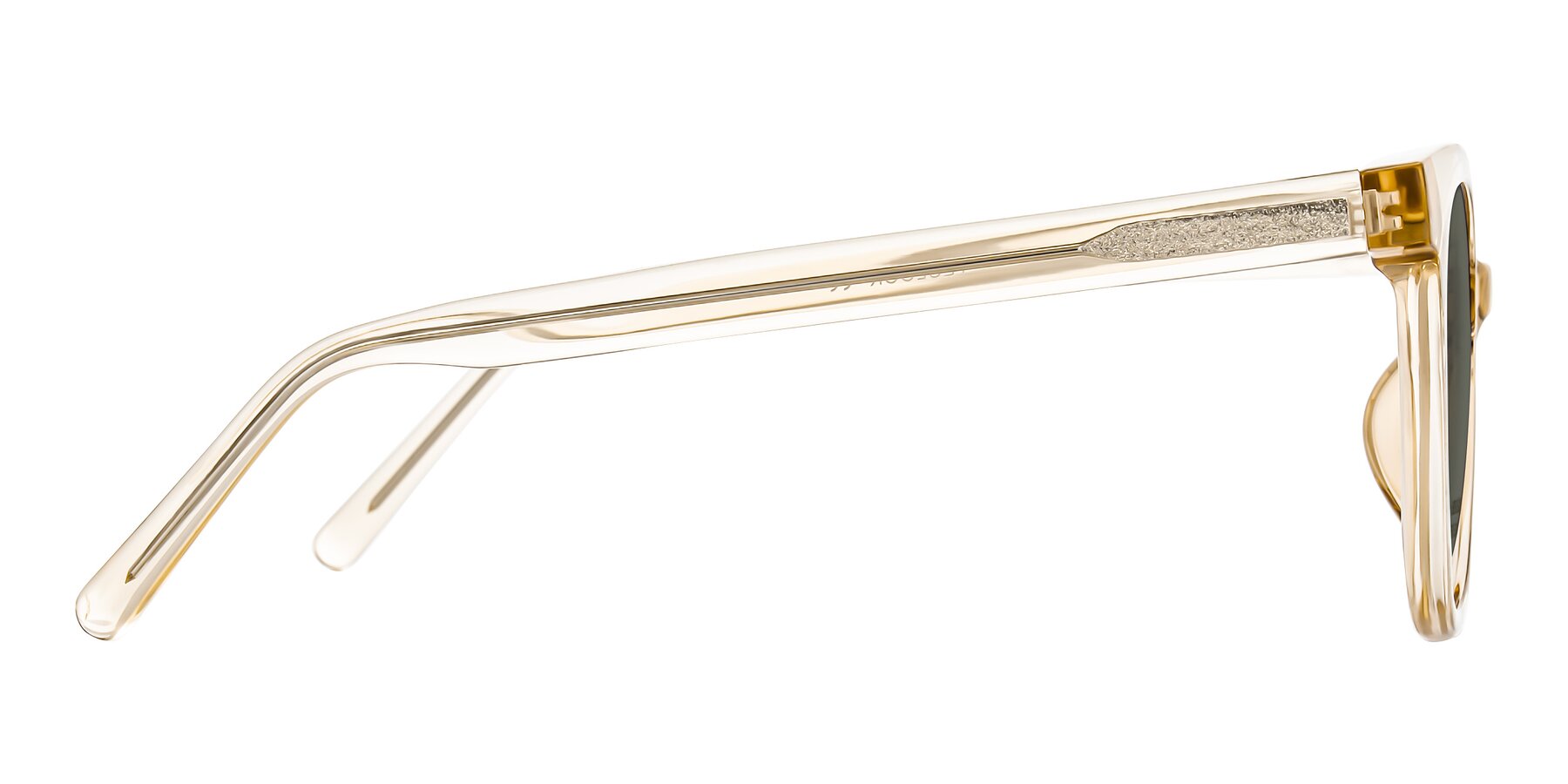 Side of Jeromme in Champagne with Gray Polarized Lenses
