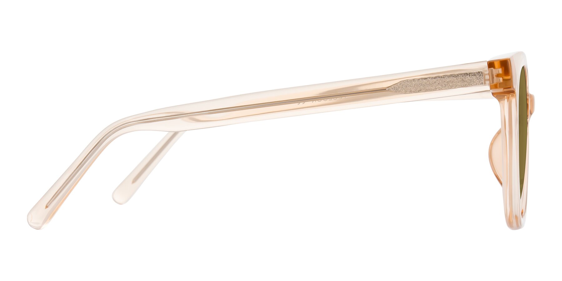 Side of Jeromme in Champagne with Brown Polarized Lenses