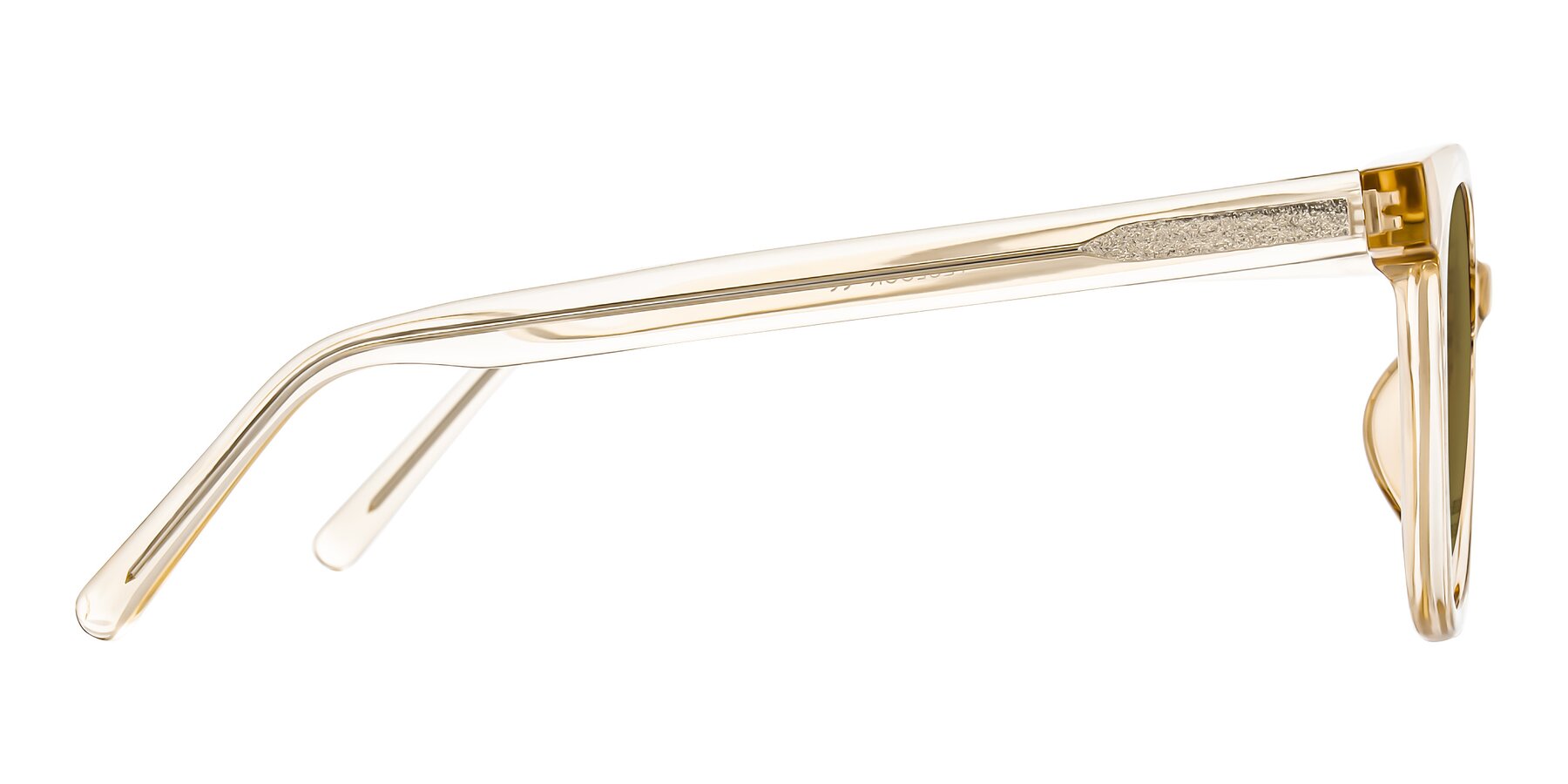 Side of Jeromme in Champagne with Brown Polarized Lenses