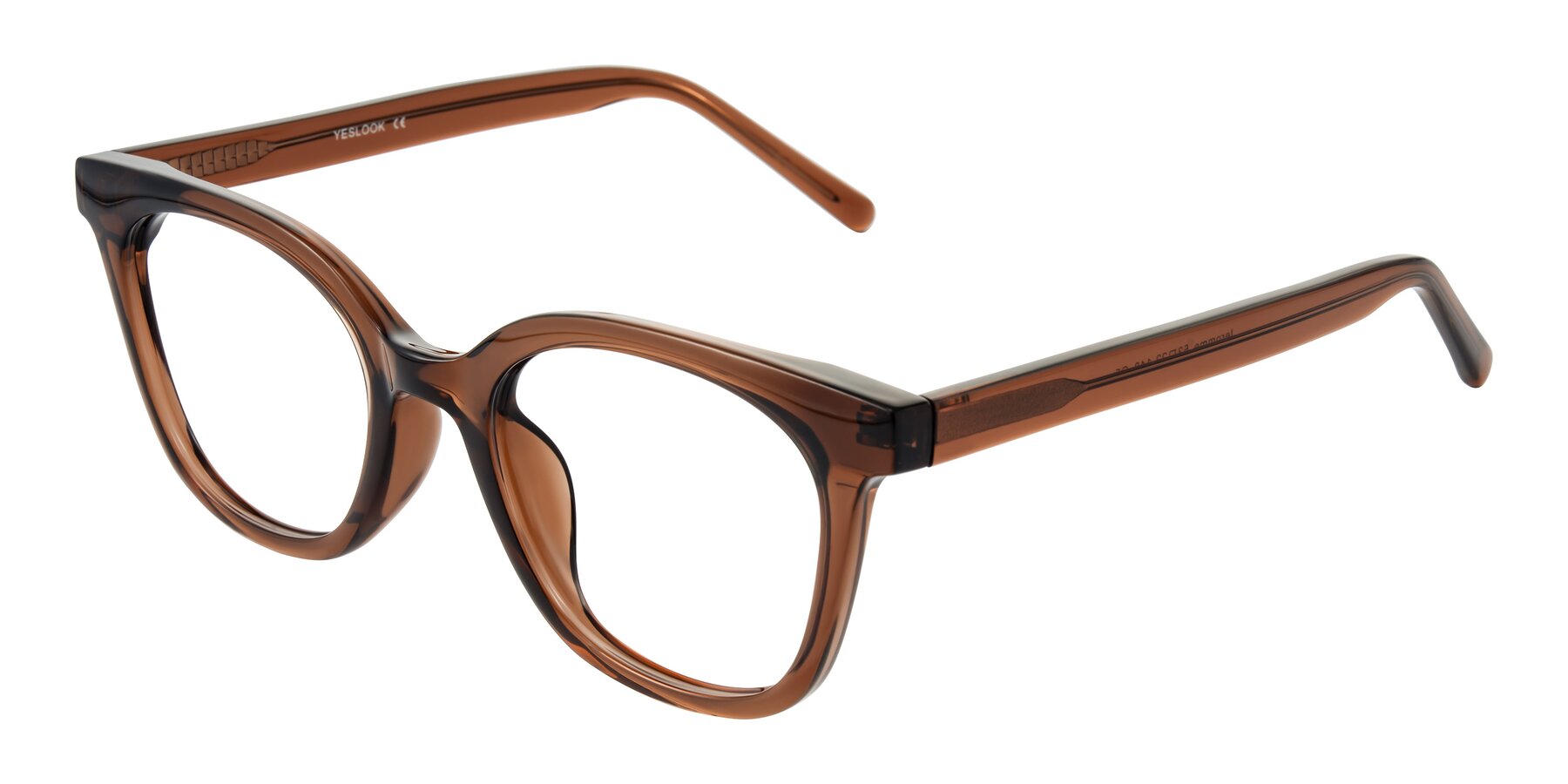 Angle of Jeromme in Coffee with Clear Eyeglass Lenses